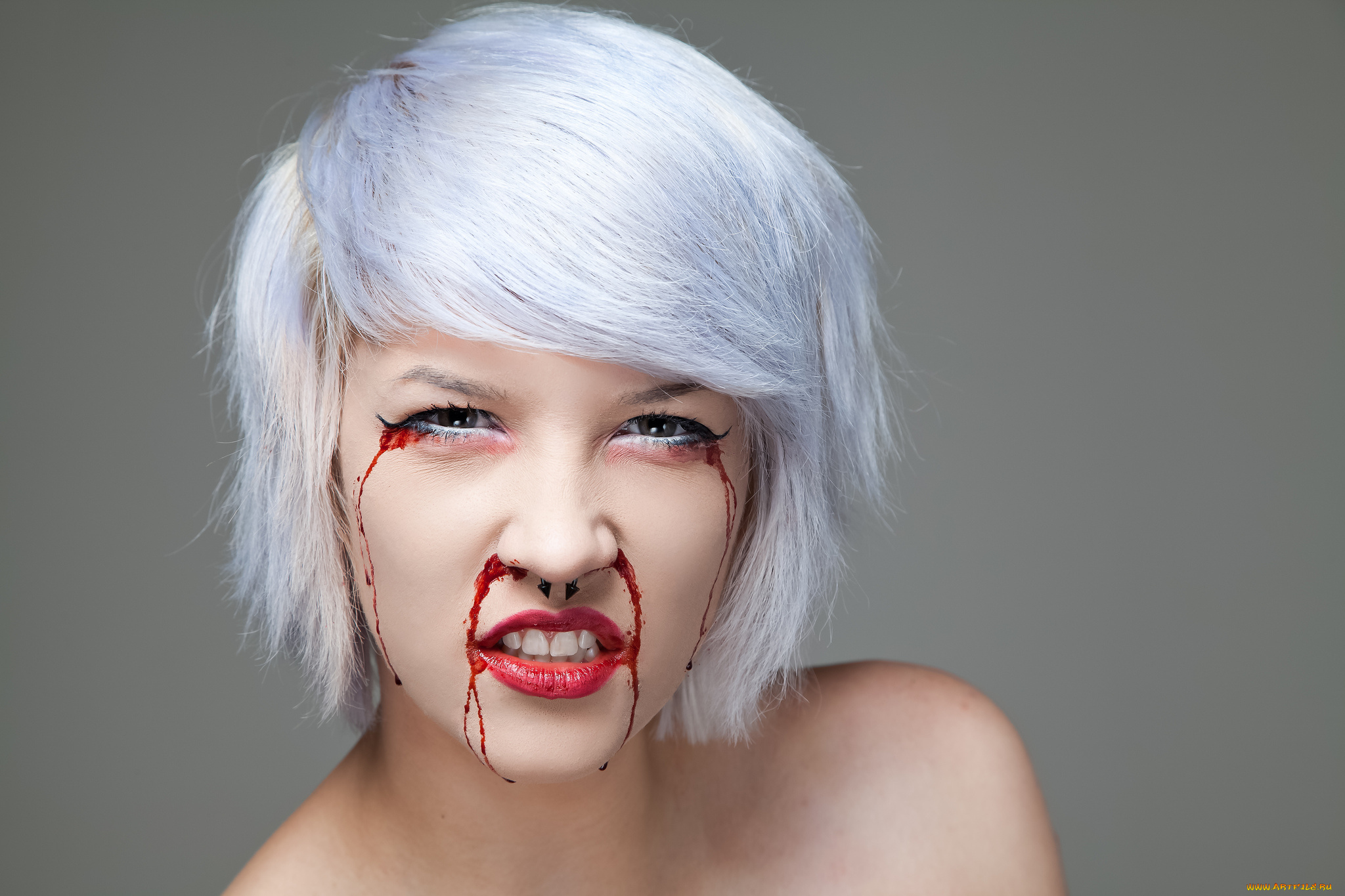 девушки, -unsort, , креатив, макияж, грим, лицо