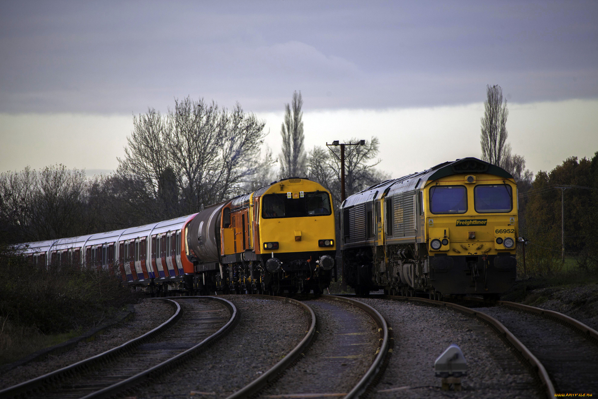 техника, поезда, рельсы, локомотив