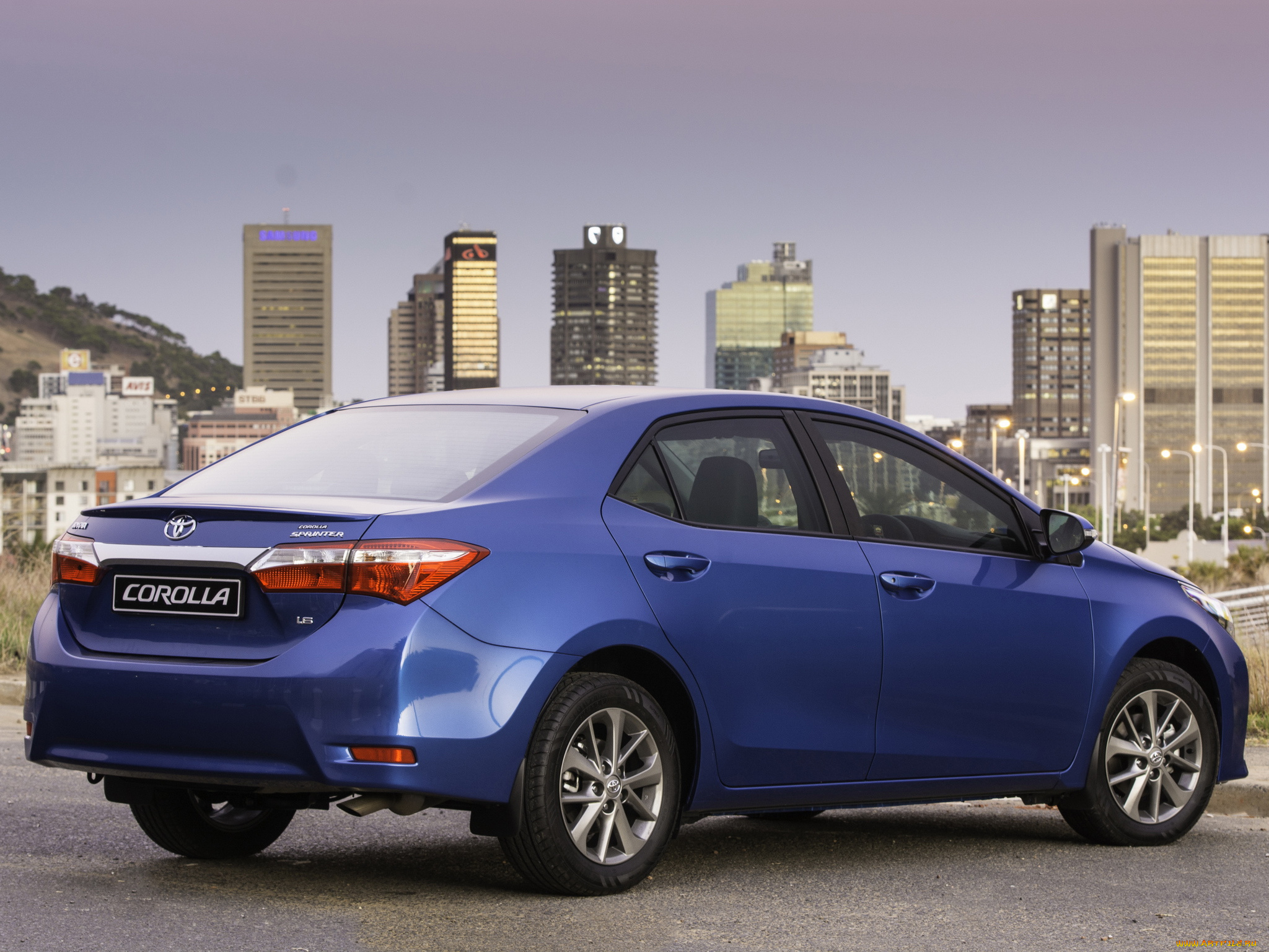 автомобили, toyota, corolla, sprinter, 2014, синий