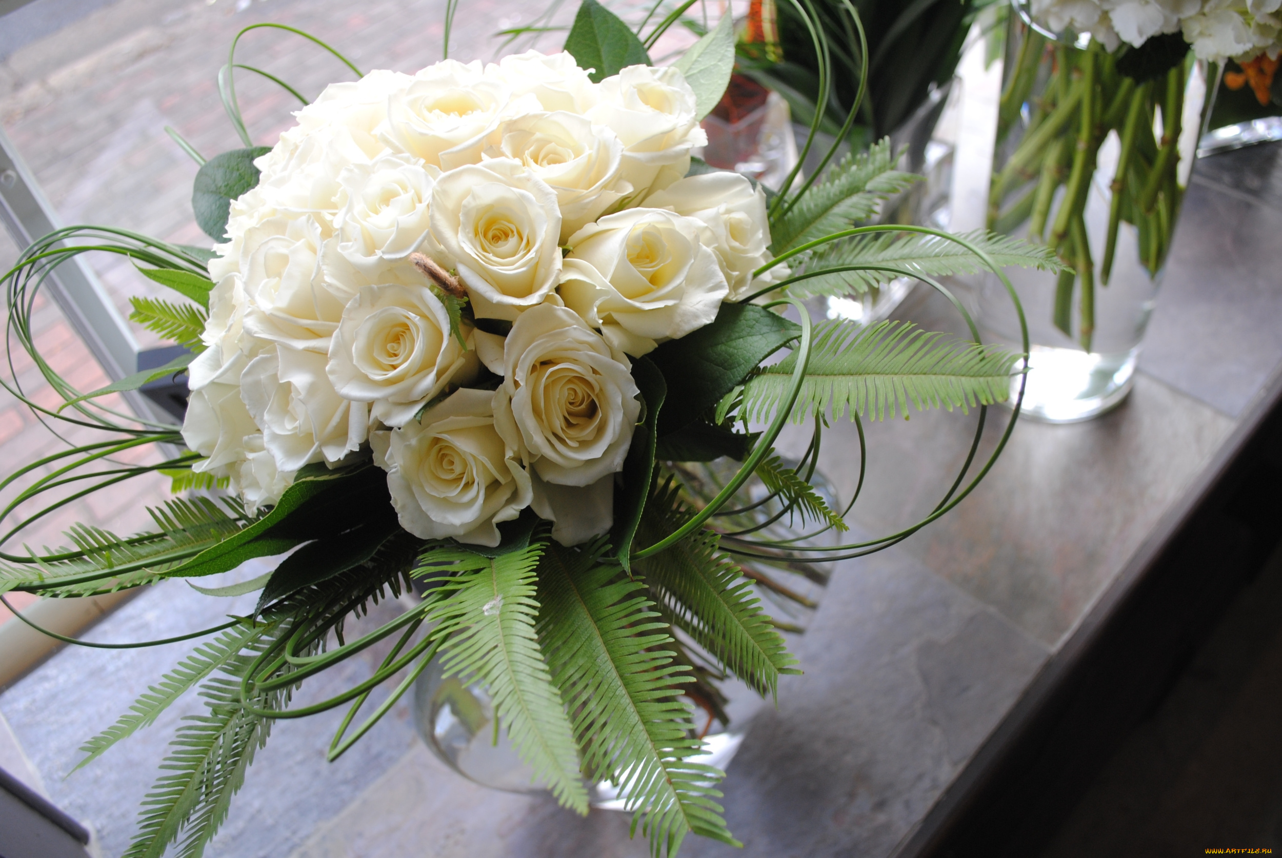 цветы, букеты, , композиции, розы, белые, букет