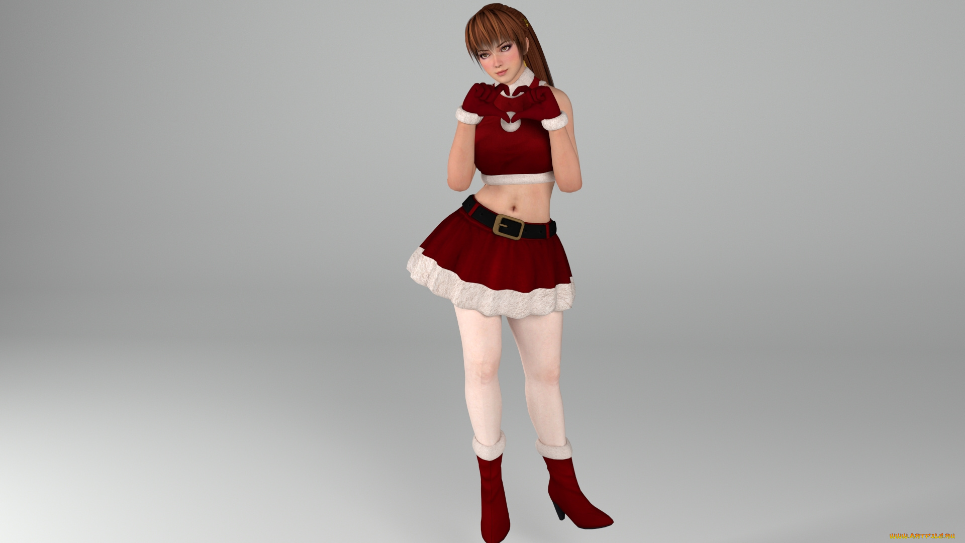 3д, графика, аниме, , anime, фон, взгляд, девушка