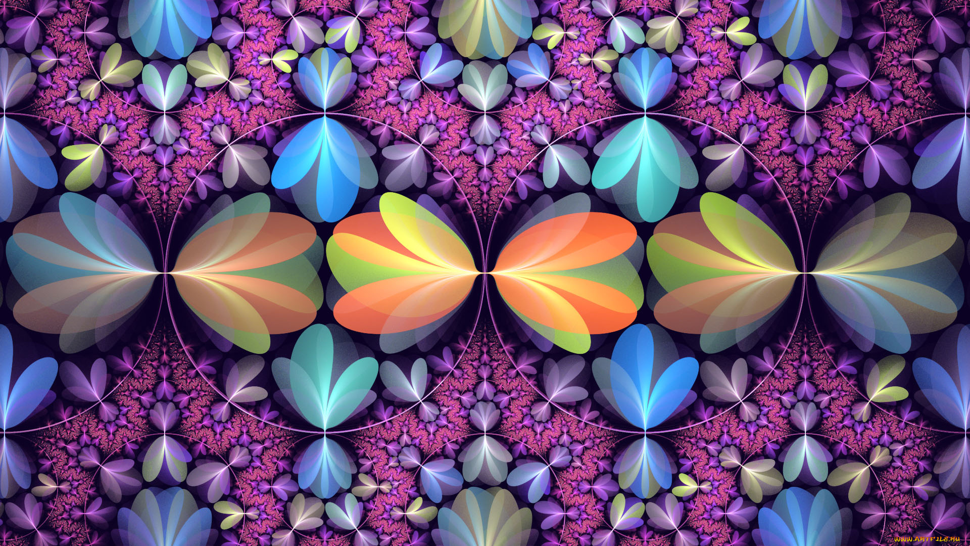 3д, графика, фракталы, , fractal, цвета, фон, узор