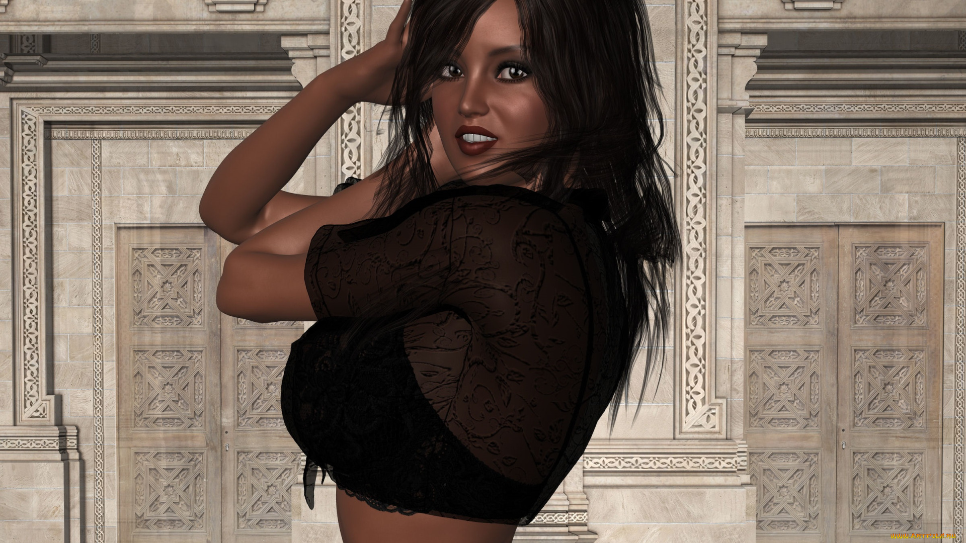 3д, графика, люди, , people, фон, взгляд, девушка