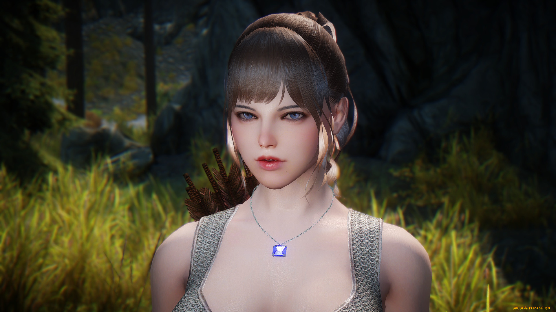 3д, графика, портрет, , portraits, фон, взгляд, девушка