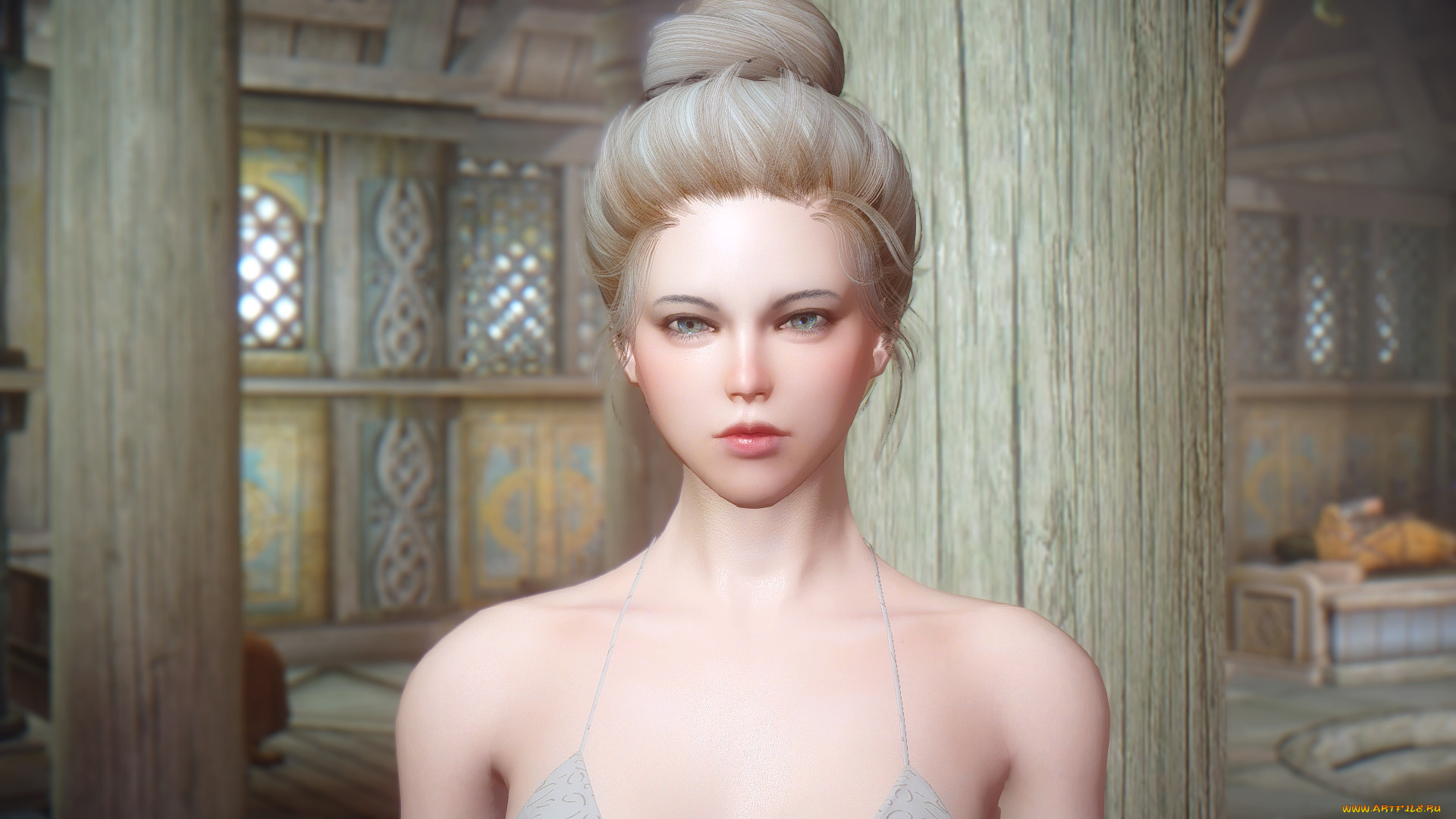 3д, графика, портрет, , portraits, фон, взгляд, девушка