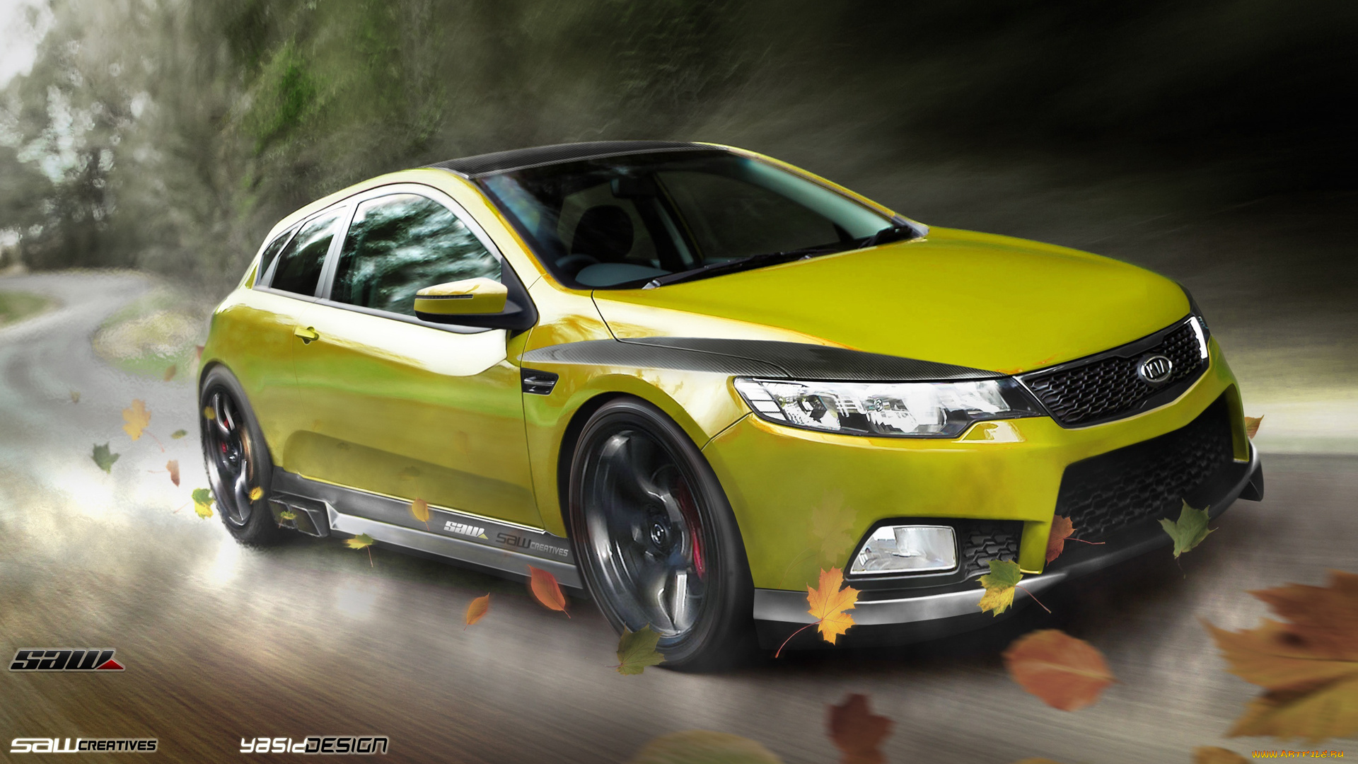 автомобили, виртуальный, тюнинг, kia