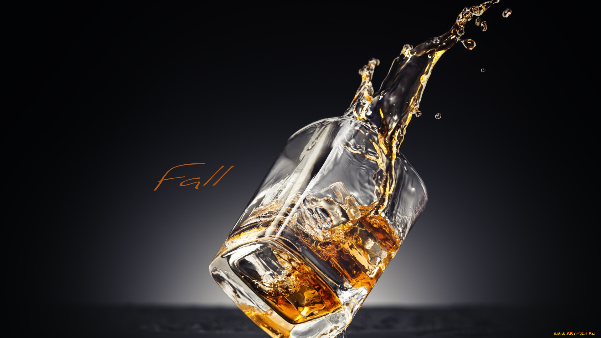 еда, напитки, стакан, виски, лед