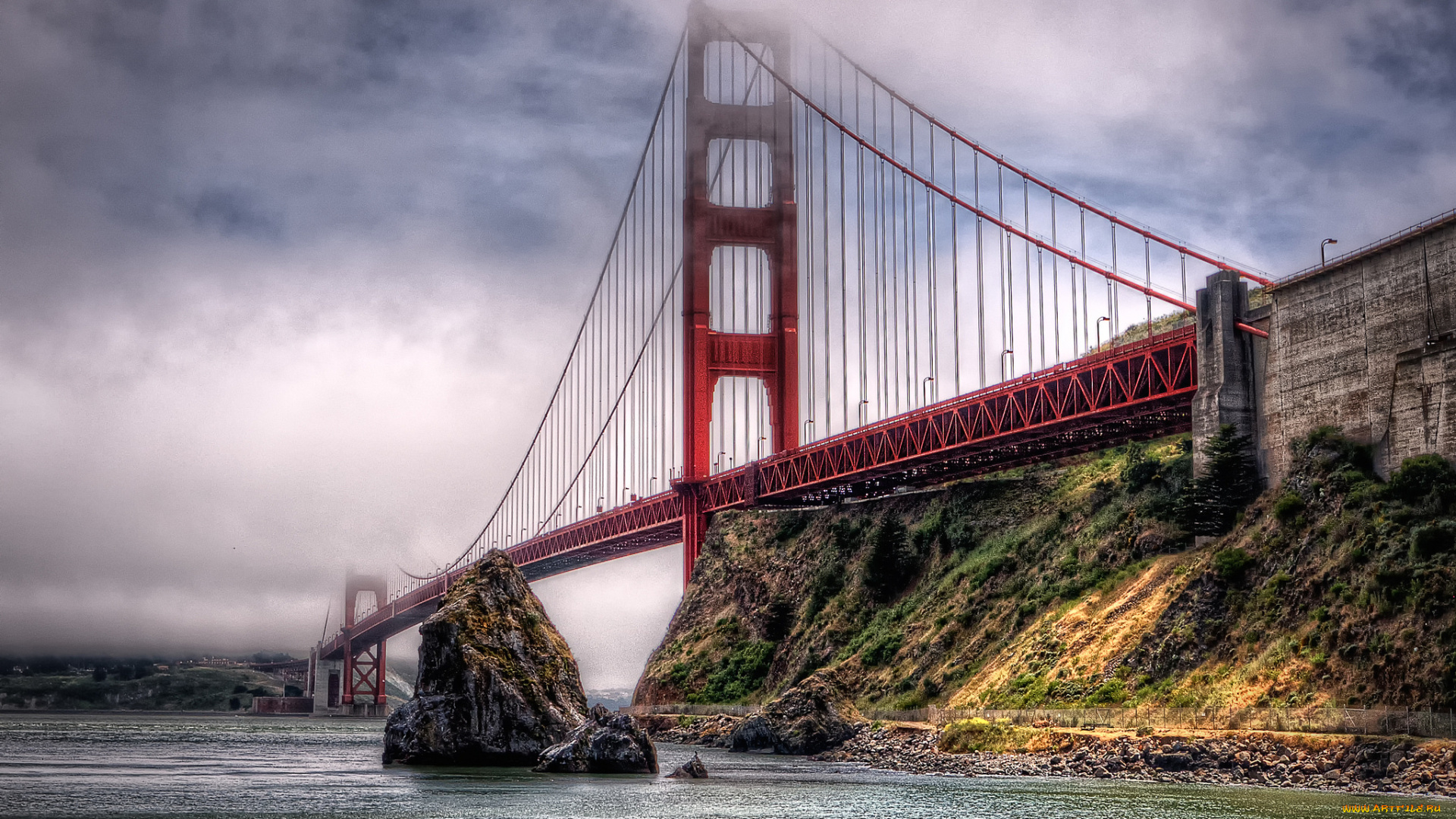 golden, gate, города, -, мосты, пролив, мост