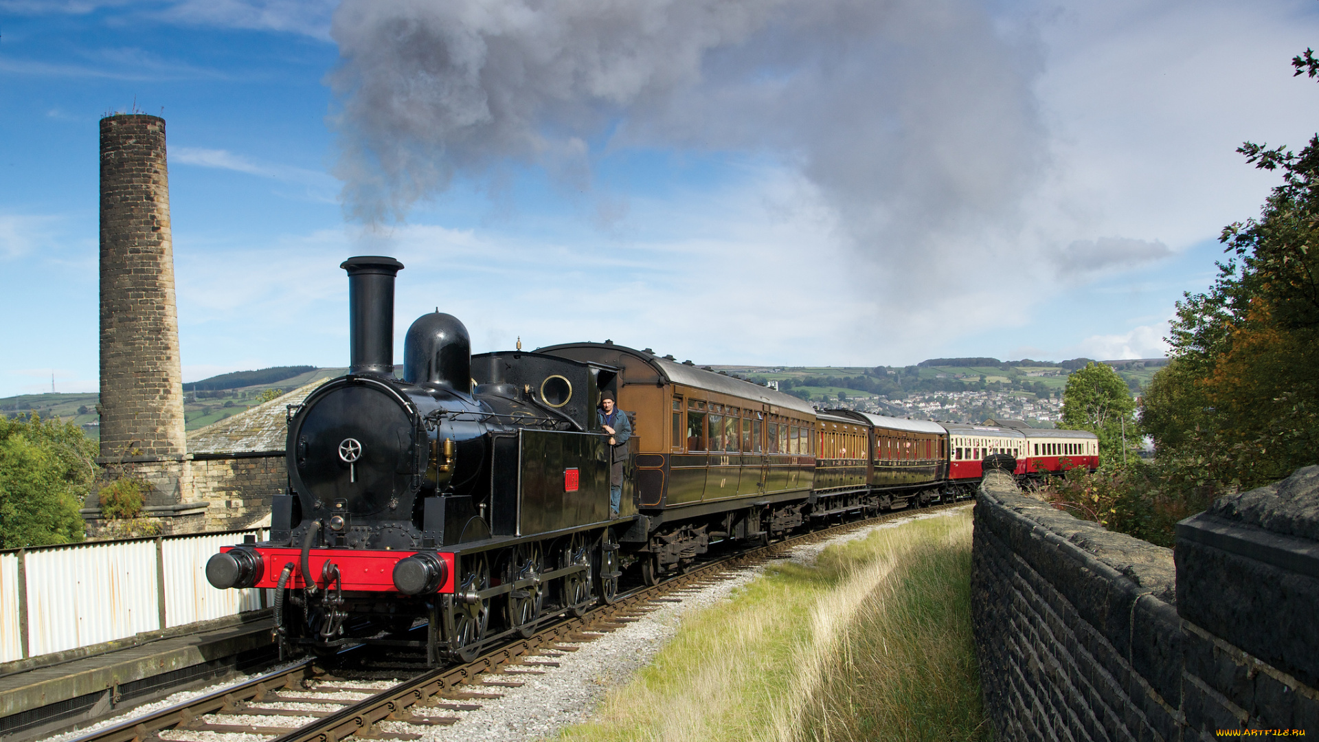 техника, паровозы, паровоз, дорога, железная