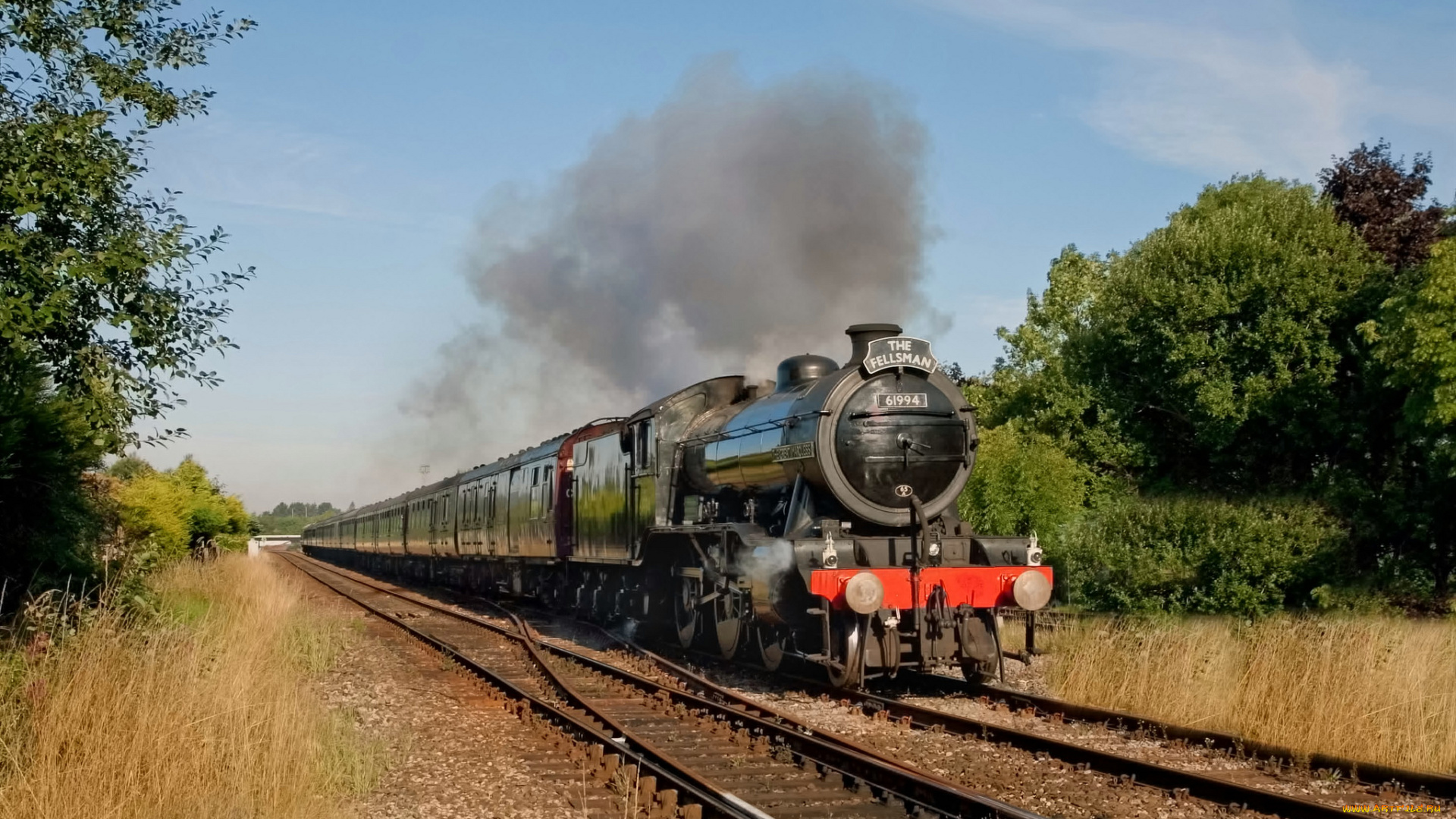 техника, паровозы, паровоз, дорога, железная