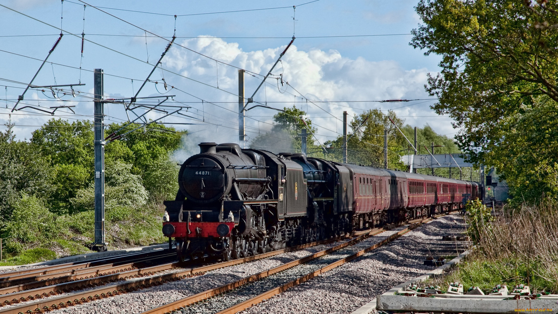 техника, паровозы, паровоз, дорога, железная