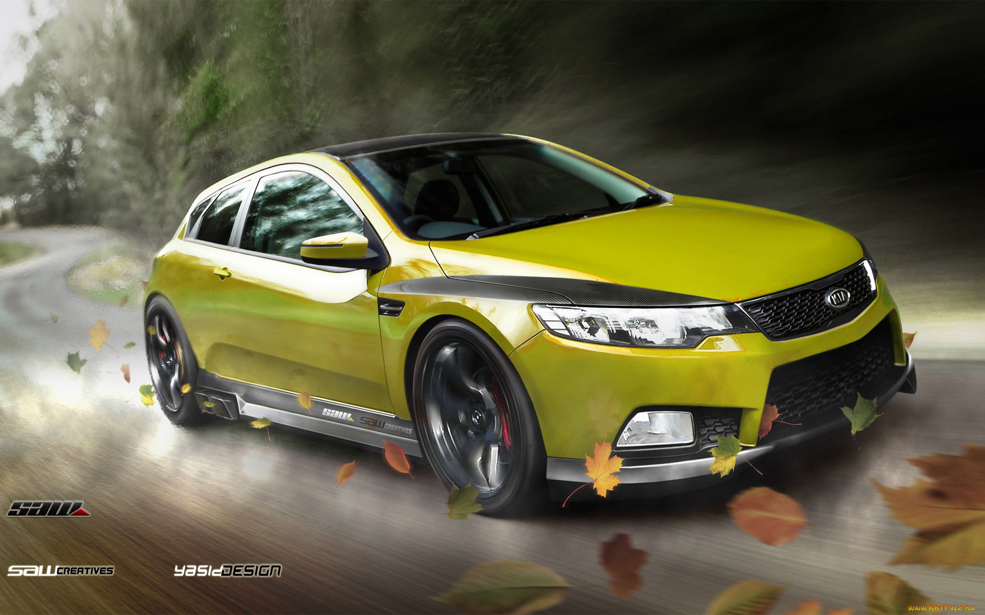 автомобили, виртуальный, тюнинг, kia