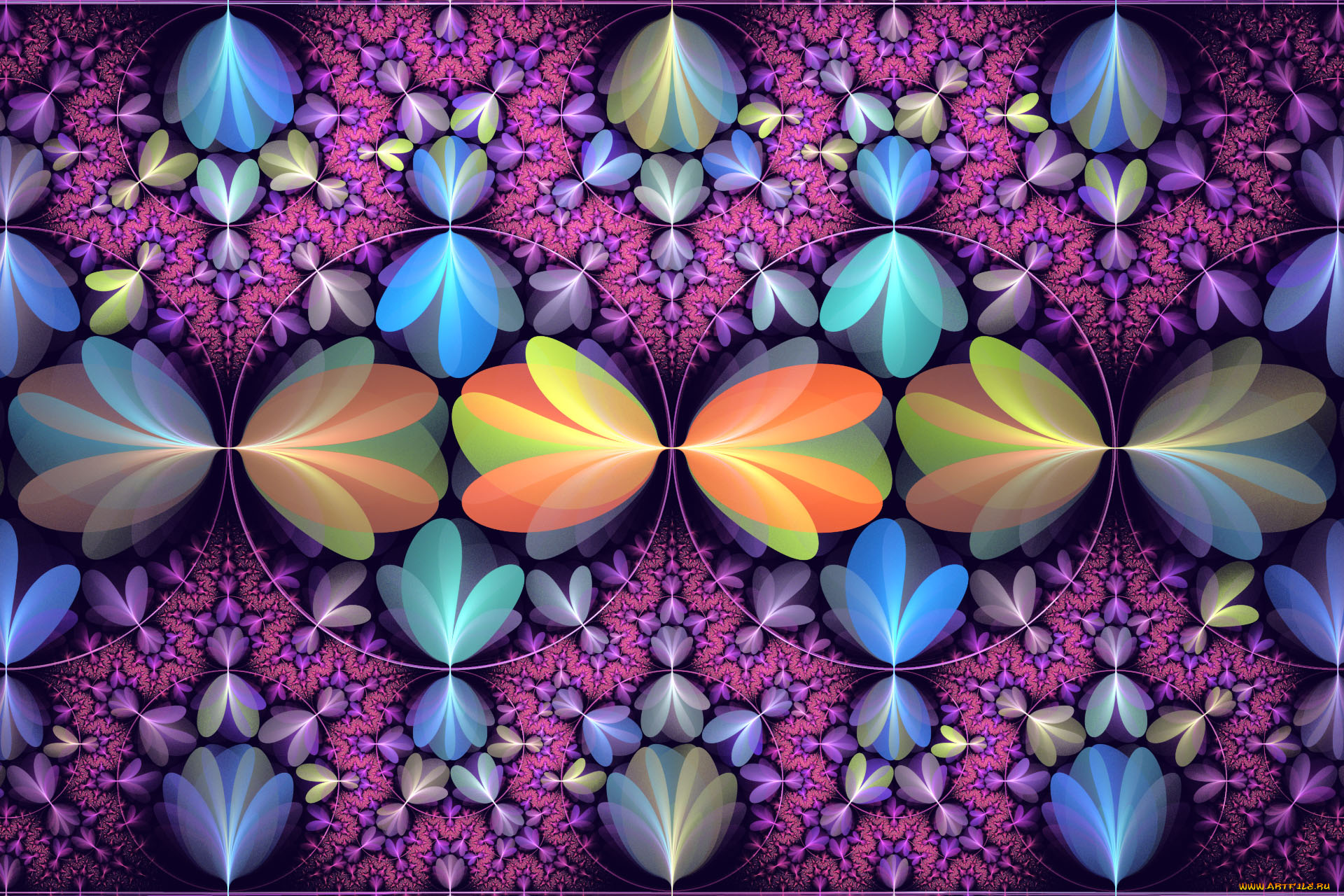 3д, графика, фракталы, , fractal, цвета, фон, узор