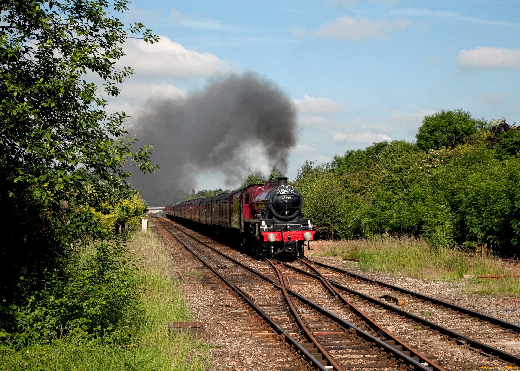 техника, паровозы, паровоз, дорога, железная