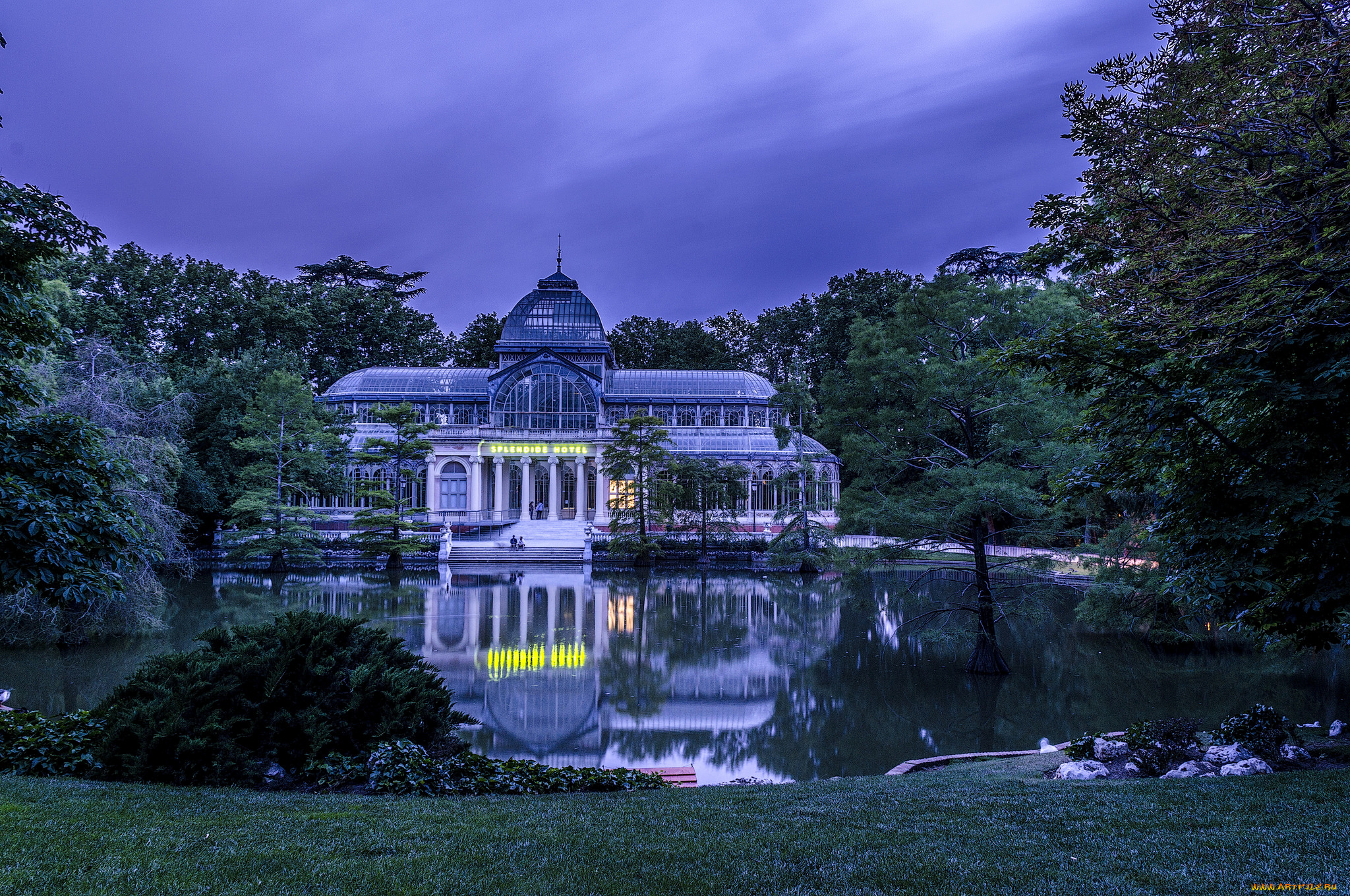 города, -, дворцы, , замки, , крепости, дворец, пруд, парк