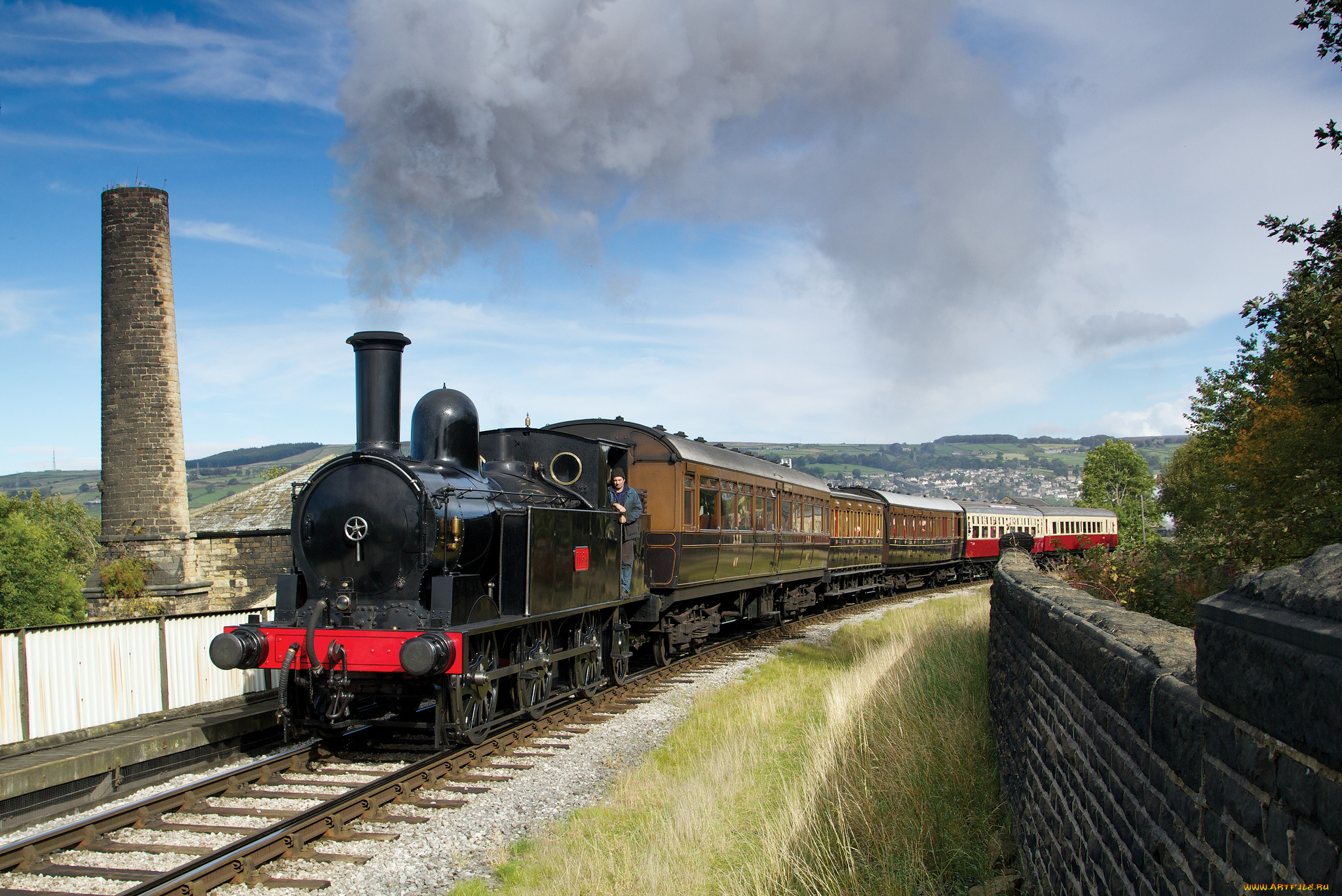 техника, паровозы, паровоз, дорога, железная