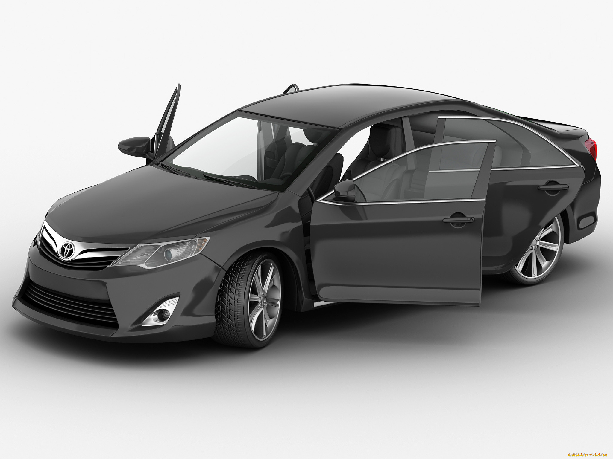 автомобили, 3д, toyota