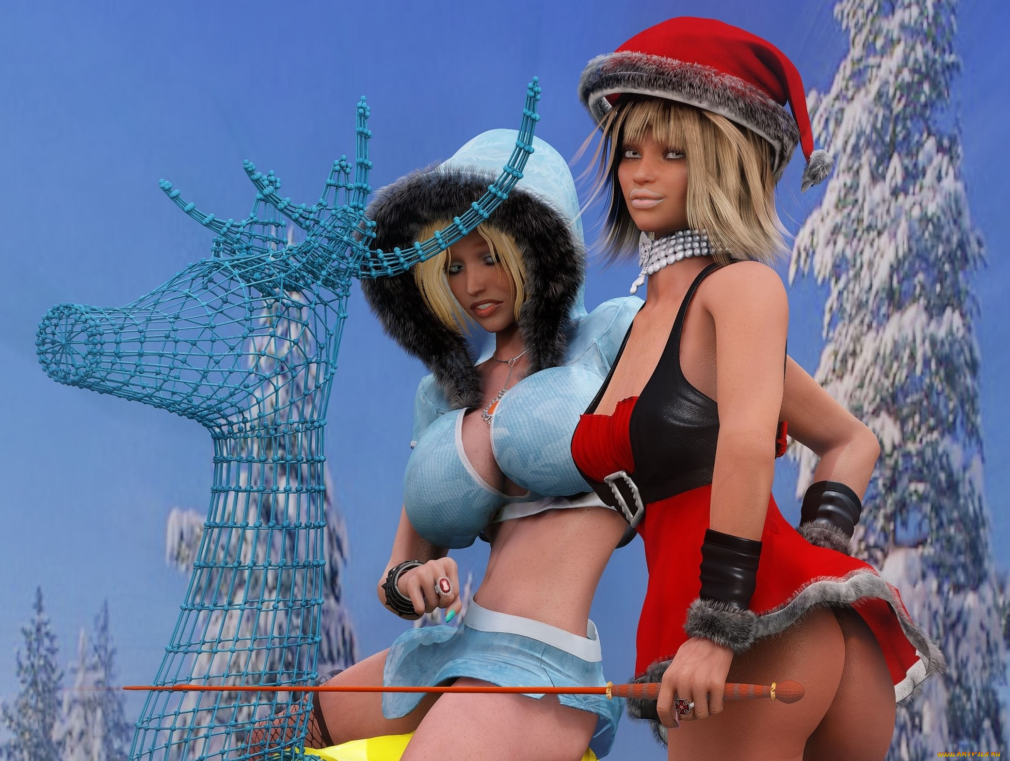 3д, графика, люди, , people, фон, взгляд, девушки