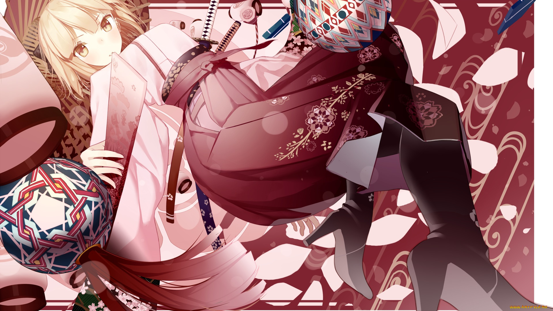 аниме, fate, stay, night, grand, order, atha, sakura, saber