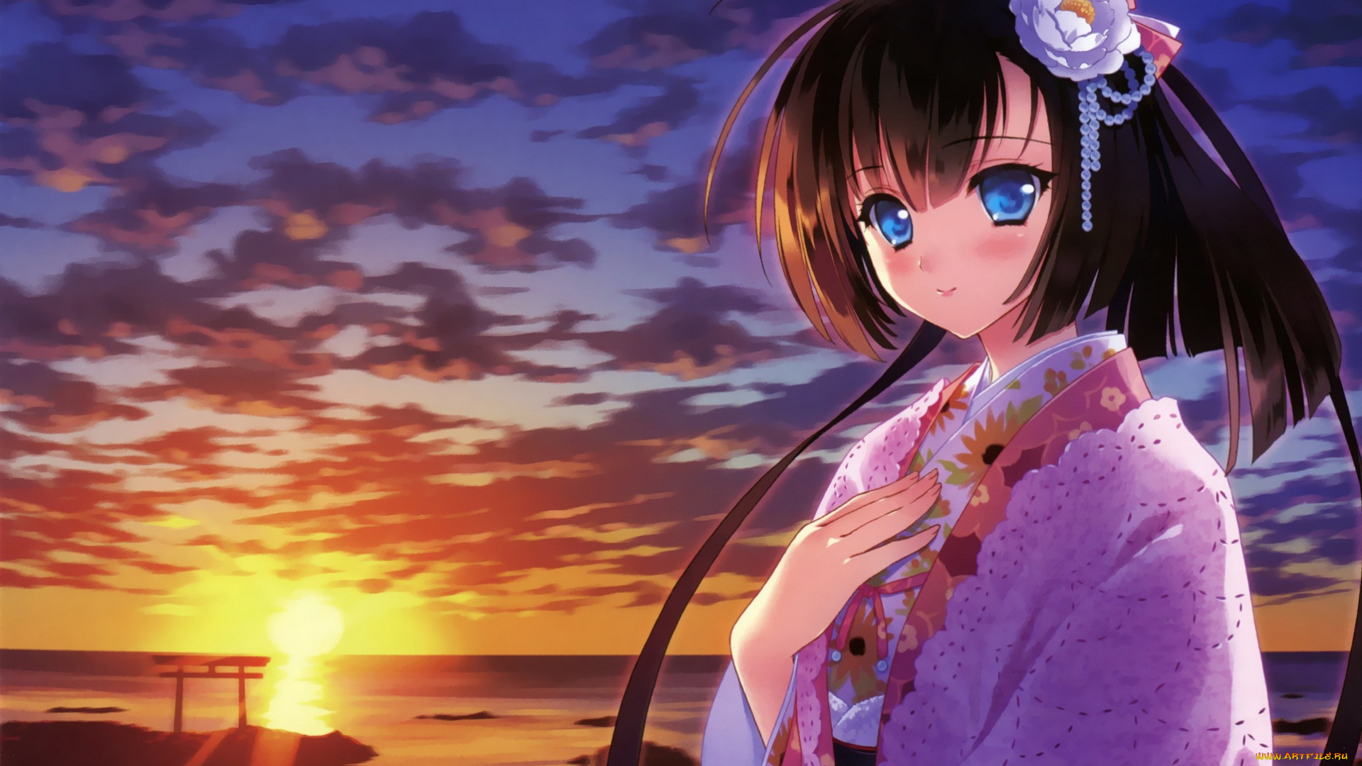 аниме, kantai, collection, kancolle, akizuki, kantai, collection, carnelian