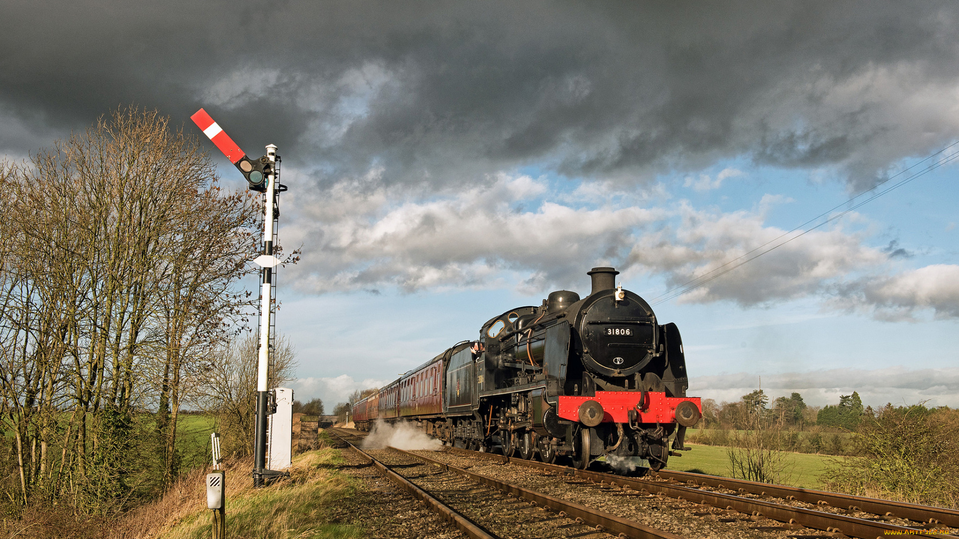 техника, паровозы, паровоз, рельсы