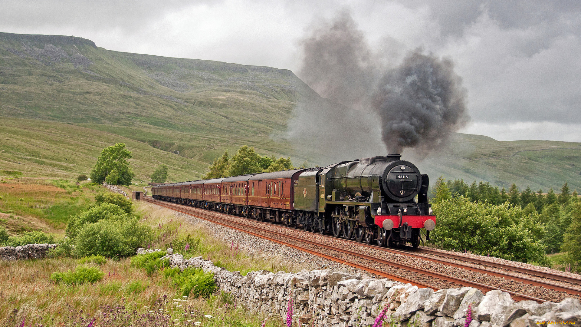 техника, паровозы, рельсы, паровоз