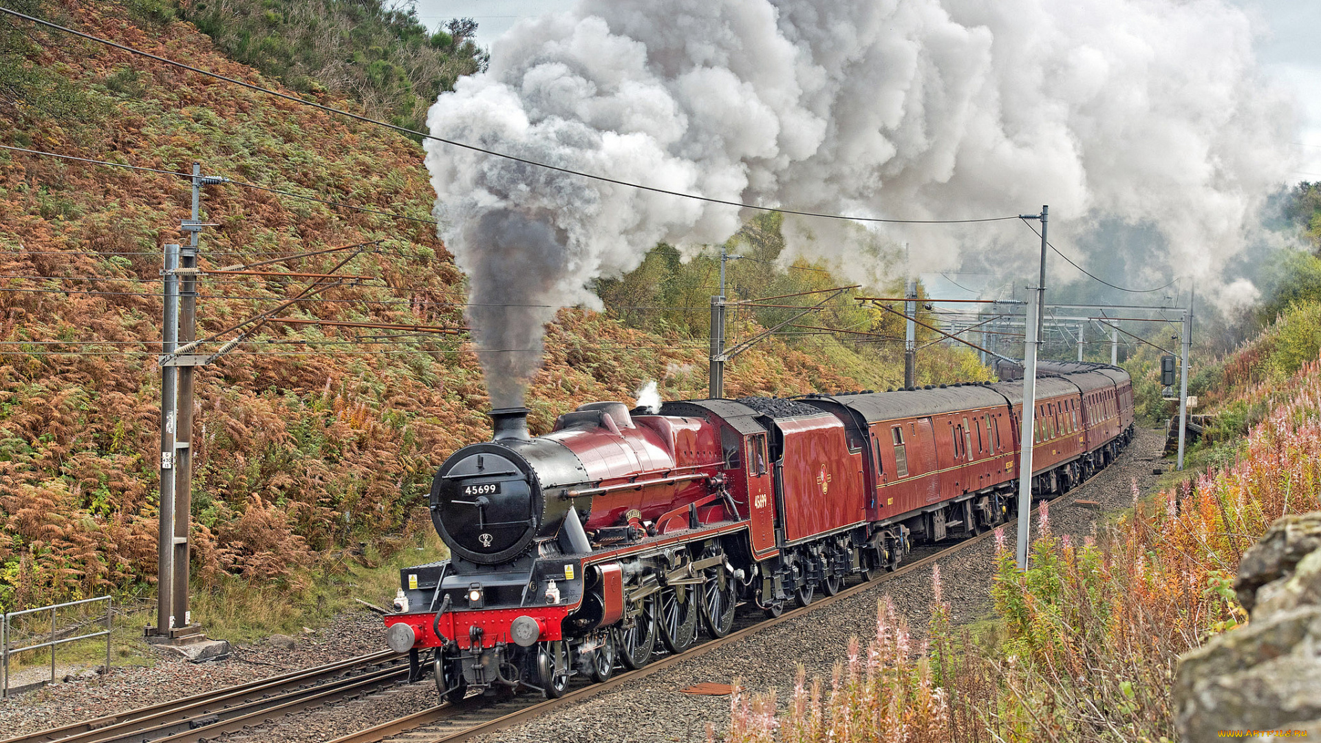 техника, паровозы, рельсы, паровоз