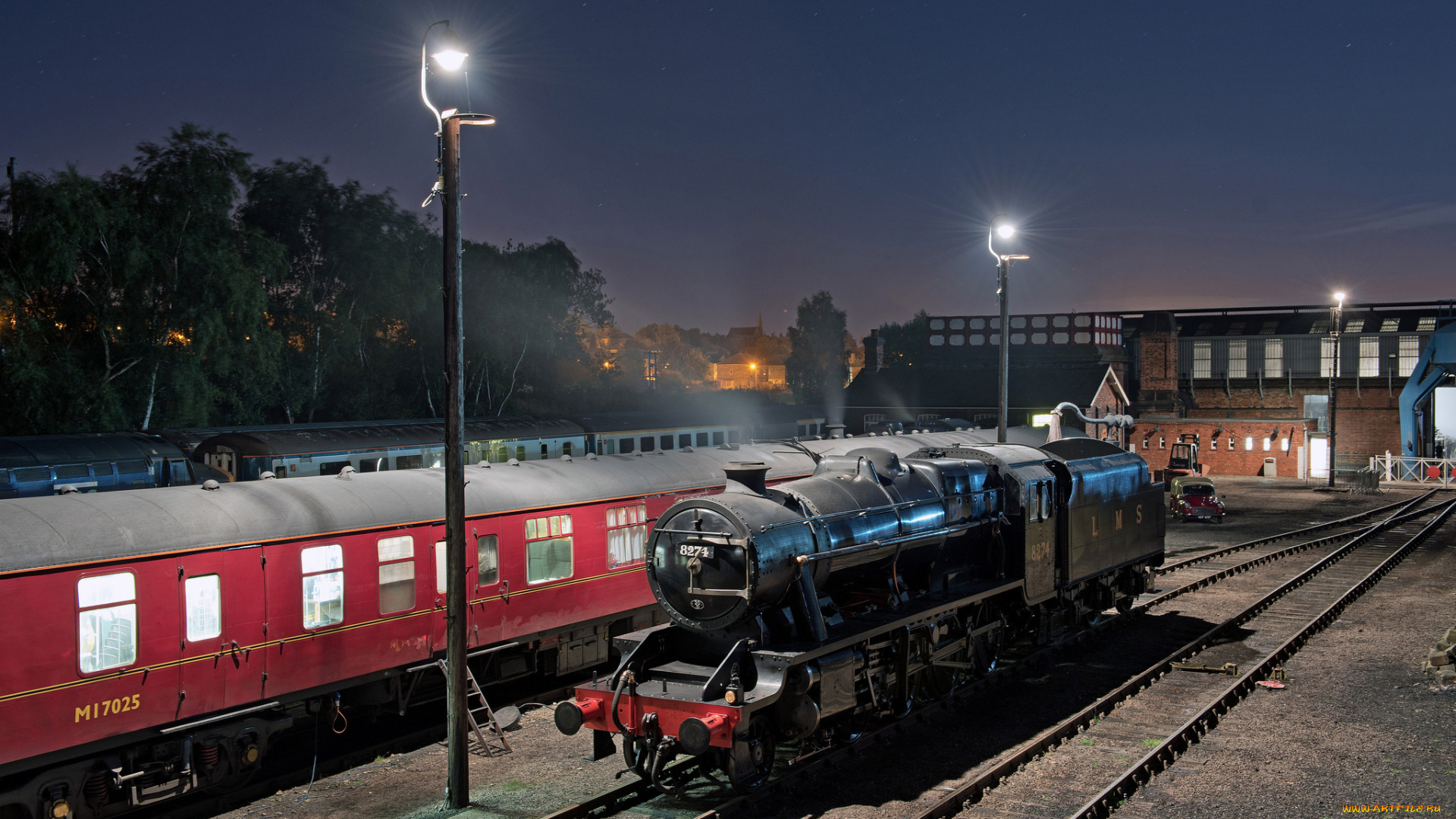 техника, паровозы, рельсы, паровоз