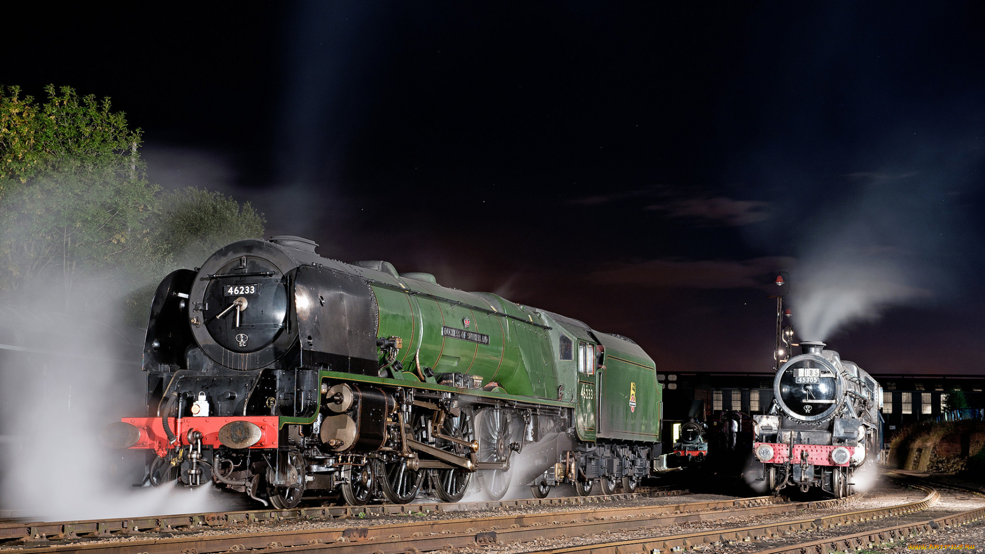 техника, паровозы, рельсы, паровоз