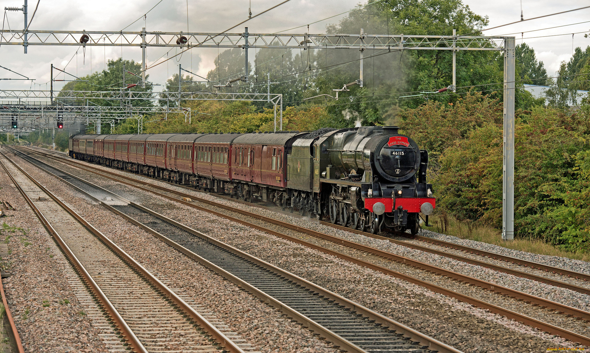 техника, паровозы, рельсы, паровоз