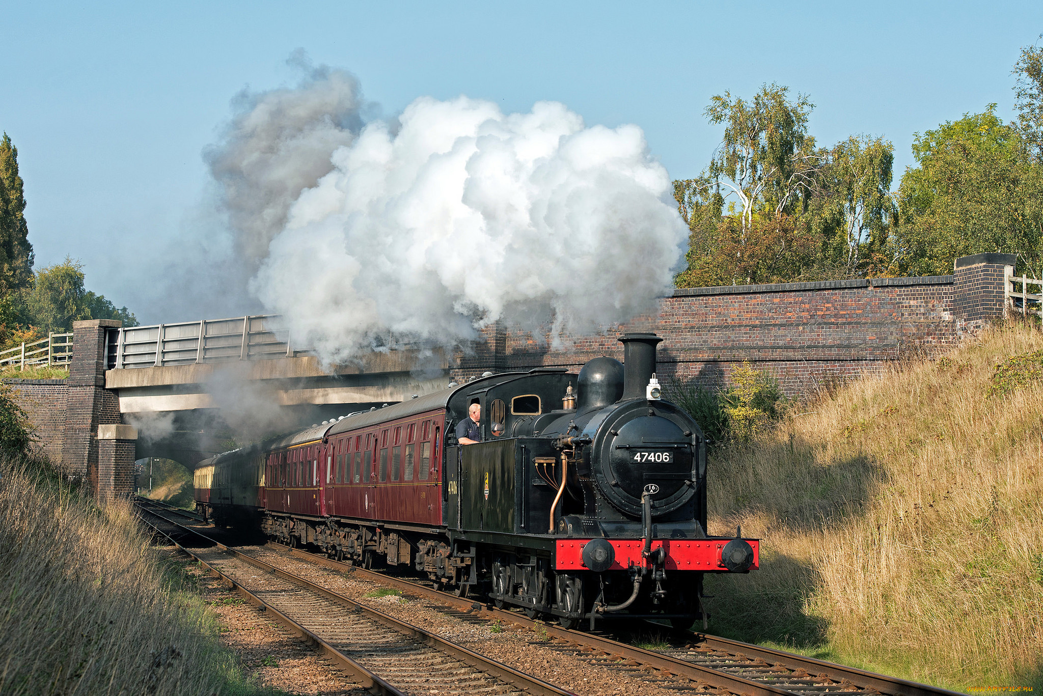 техника, паровозы, паровоз, рельсы