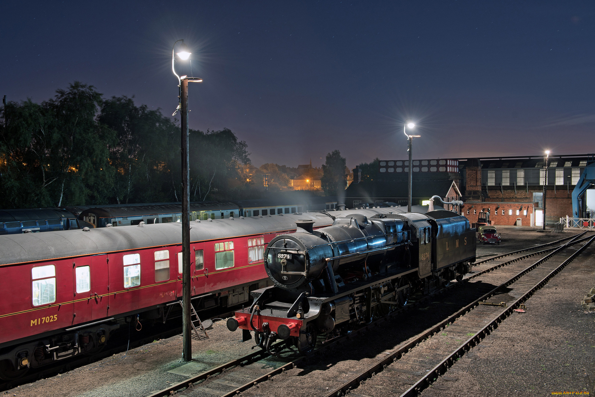 техника, паровозы, рельсы, паровоз