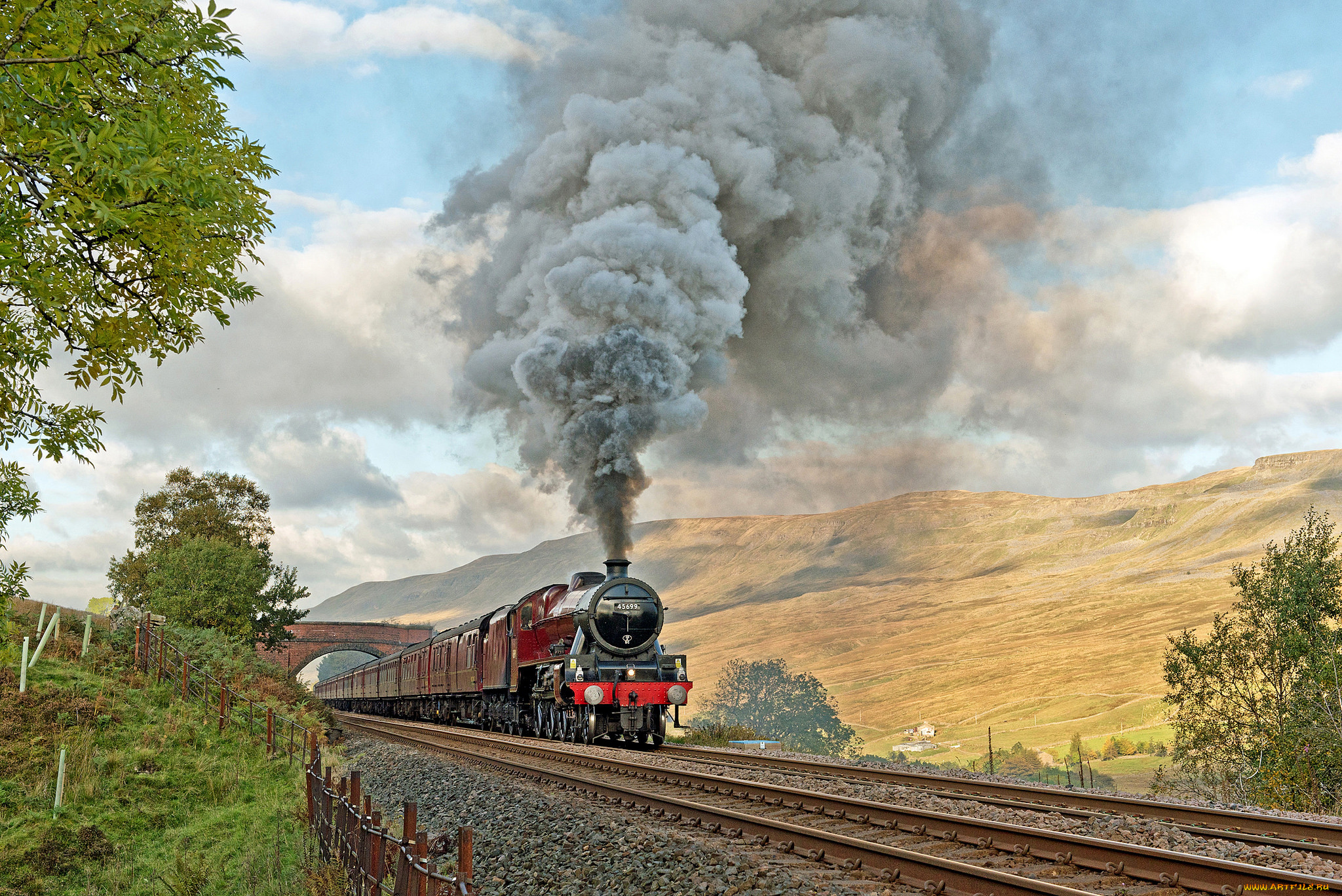 техника, паровозы, рельсы, паровоз