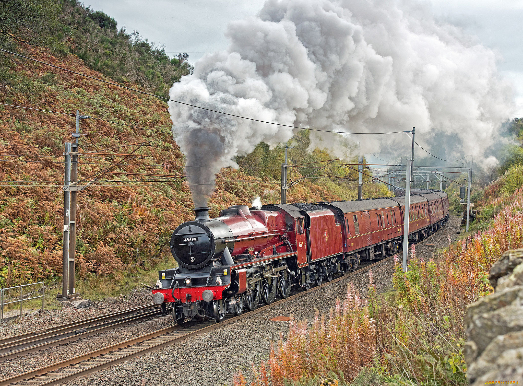 техника, паровозы, рельсы, паровоз