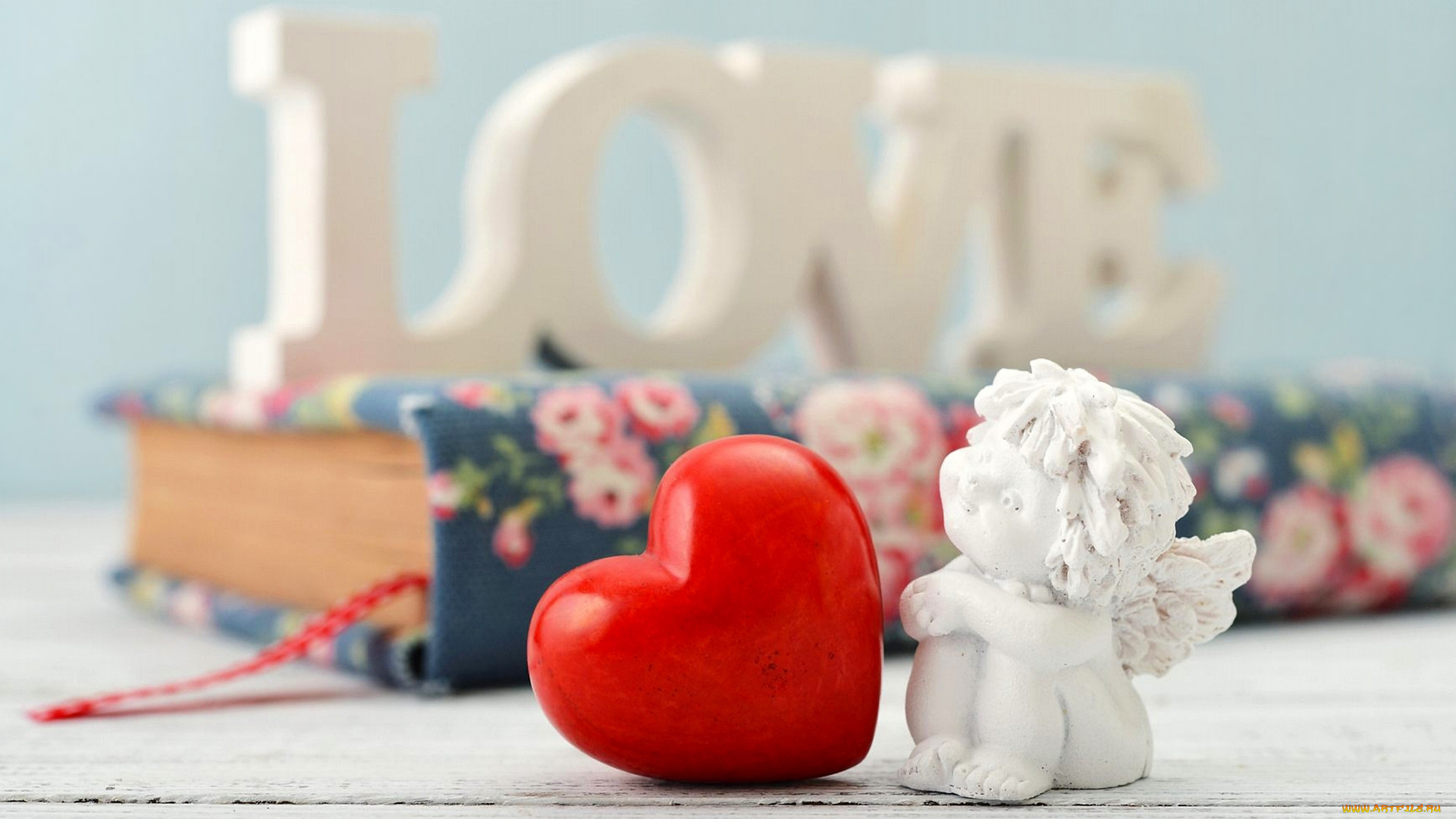 праздничные, день, святого, валентина, , сердечки, , любовь, ангел, сердце, надпись, книга