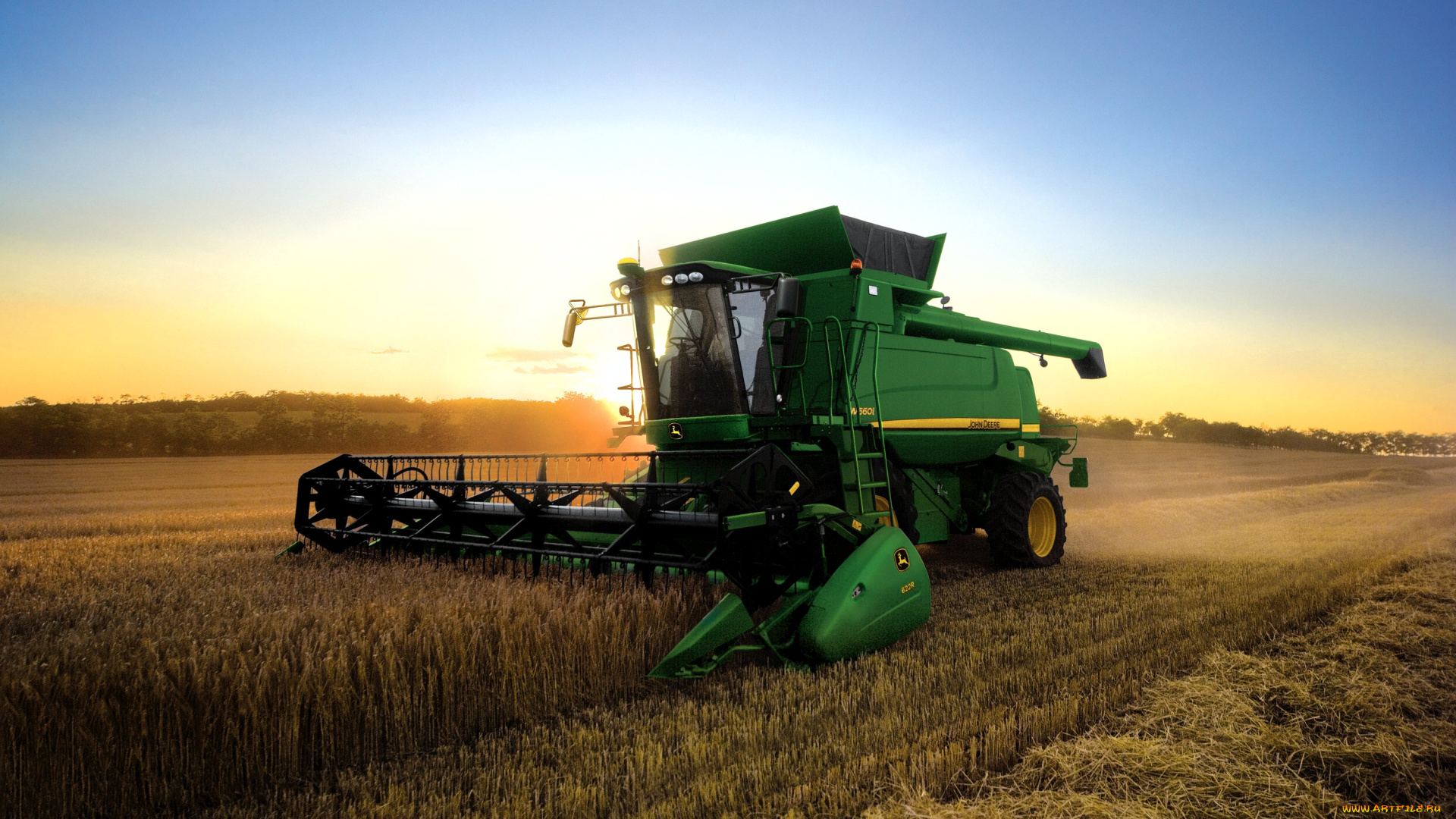 техника, комбайны, john