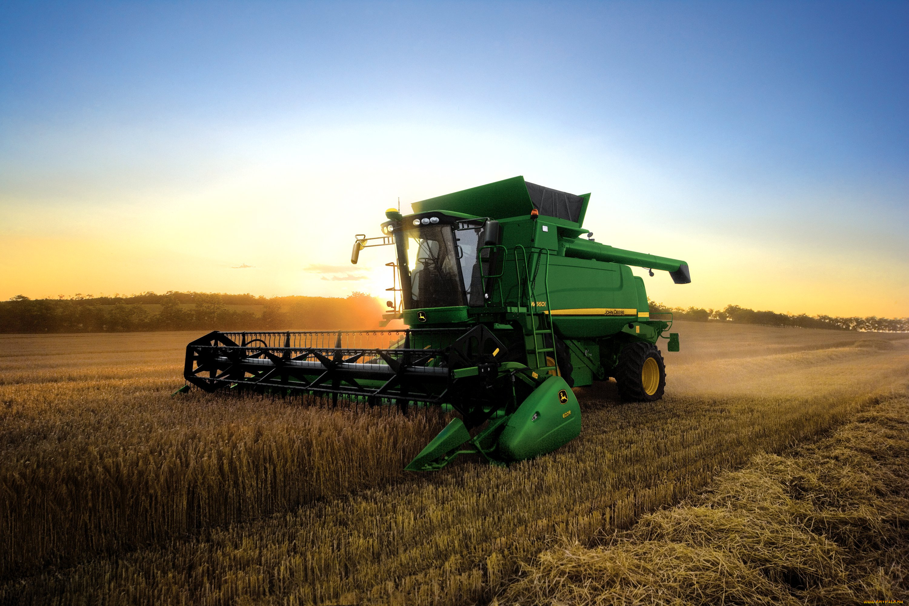 техника, комбайны, john