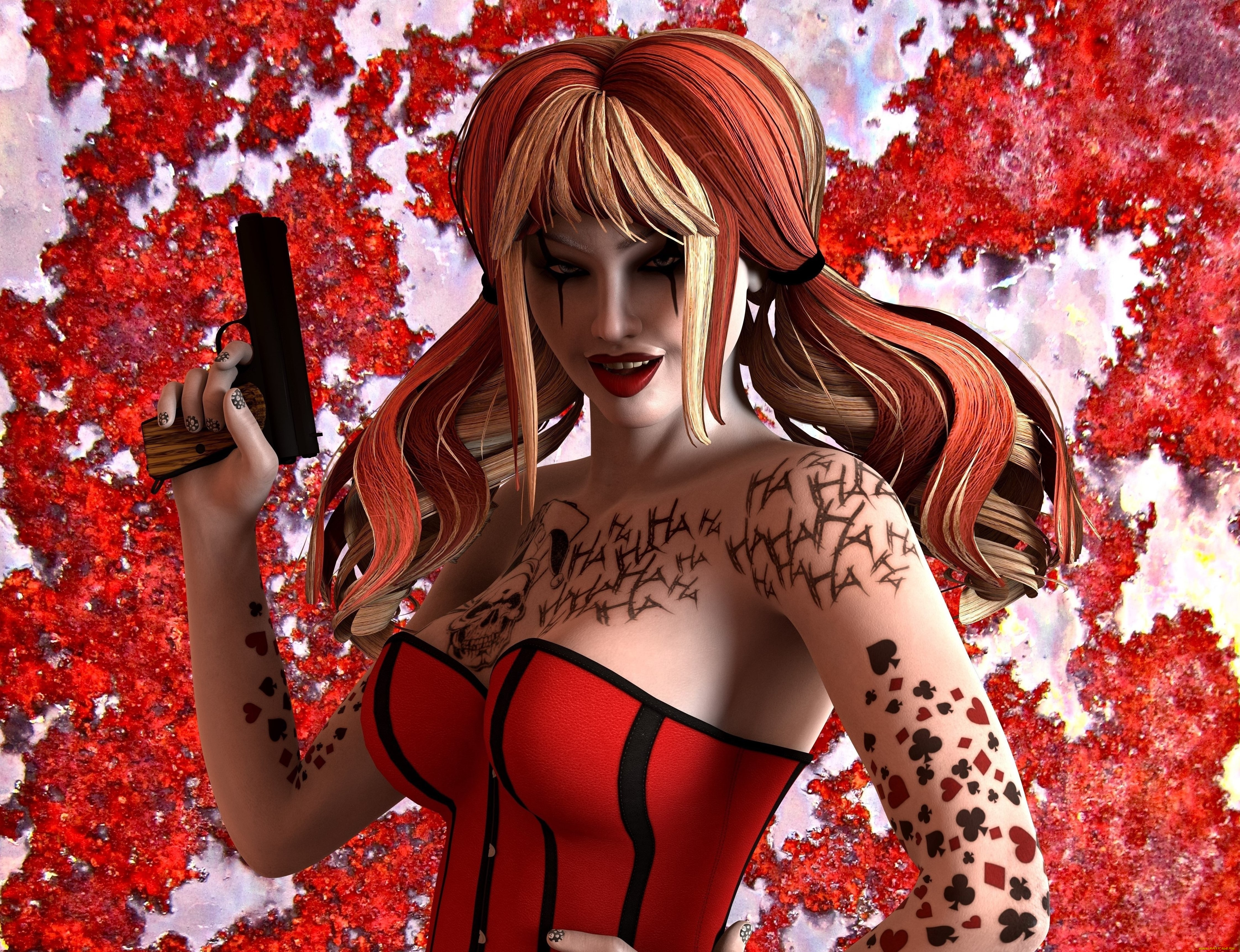 3д, графика, фантазия, , fantasy, фон, взгляд, девушка