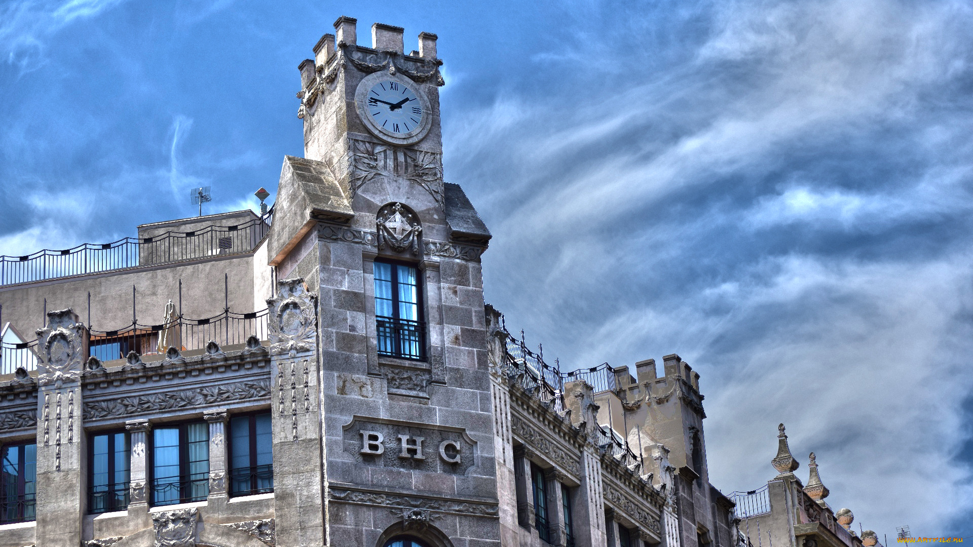 барселона, города, барселона, , испания, часы