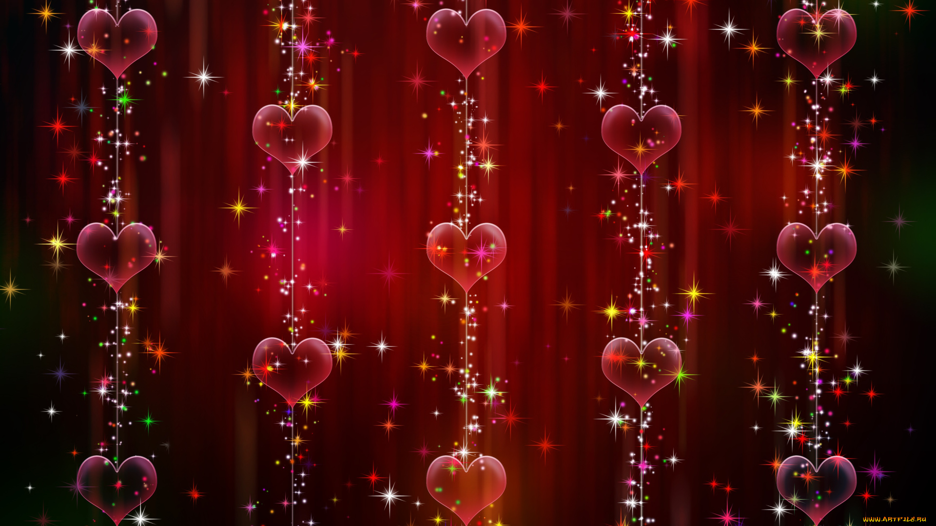 праздничные, день, святого, валентина, , сердечки, , любовь, фон, сердечки