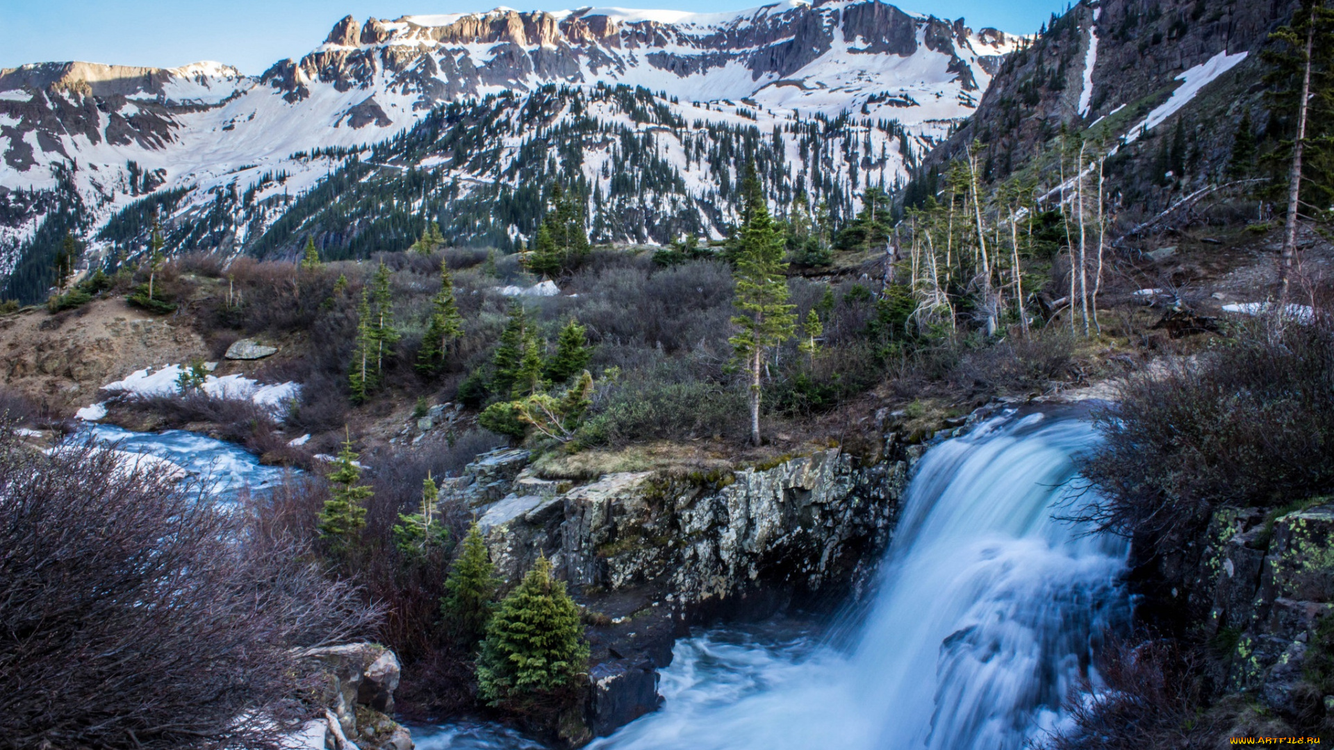 природа, водопады, простор