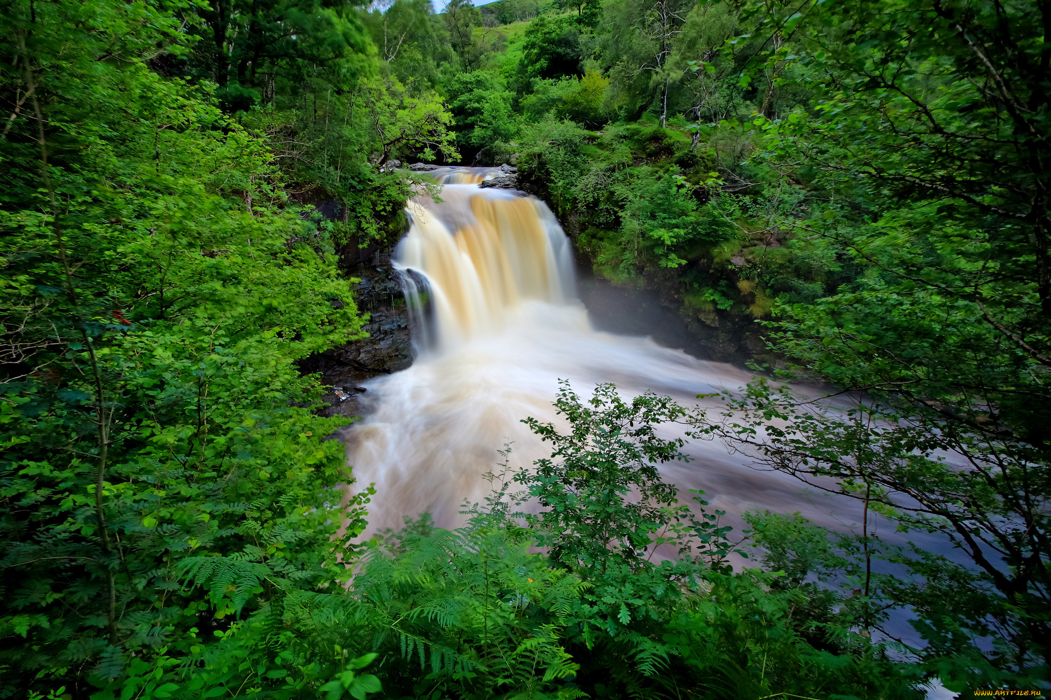 природа, водопады, простор