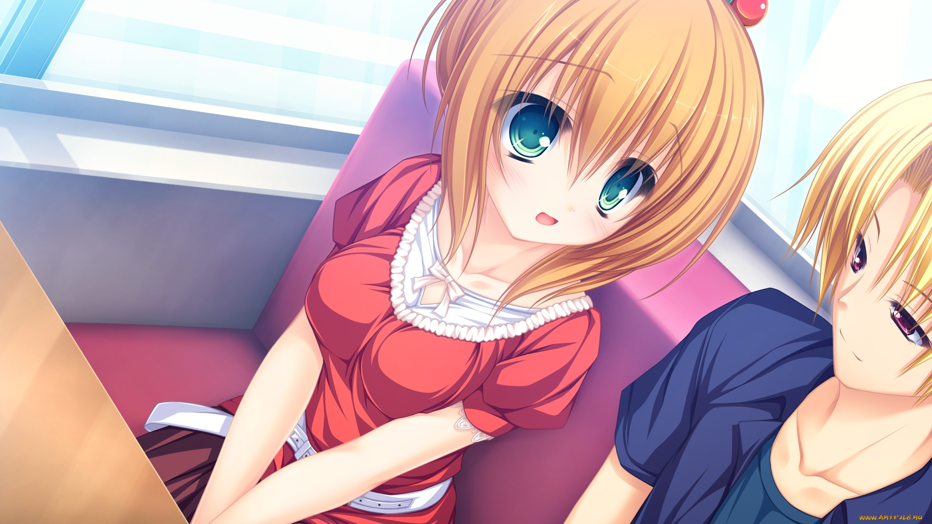 justy&, 215, nasty, ~maou, hajimemashita, аниме, nasty, ~maou, hajimemashita~, фон, взгляд, девушки