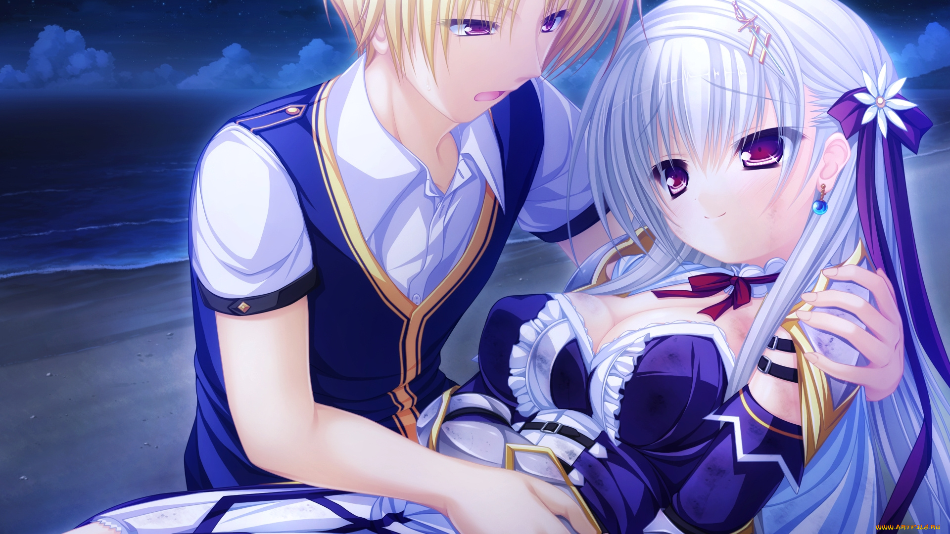 justy&, 215, nasty, ~maou, hajimemashita, аниме, nasty, ~maou, hajimemashita~, фон, девушки, взгляд