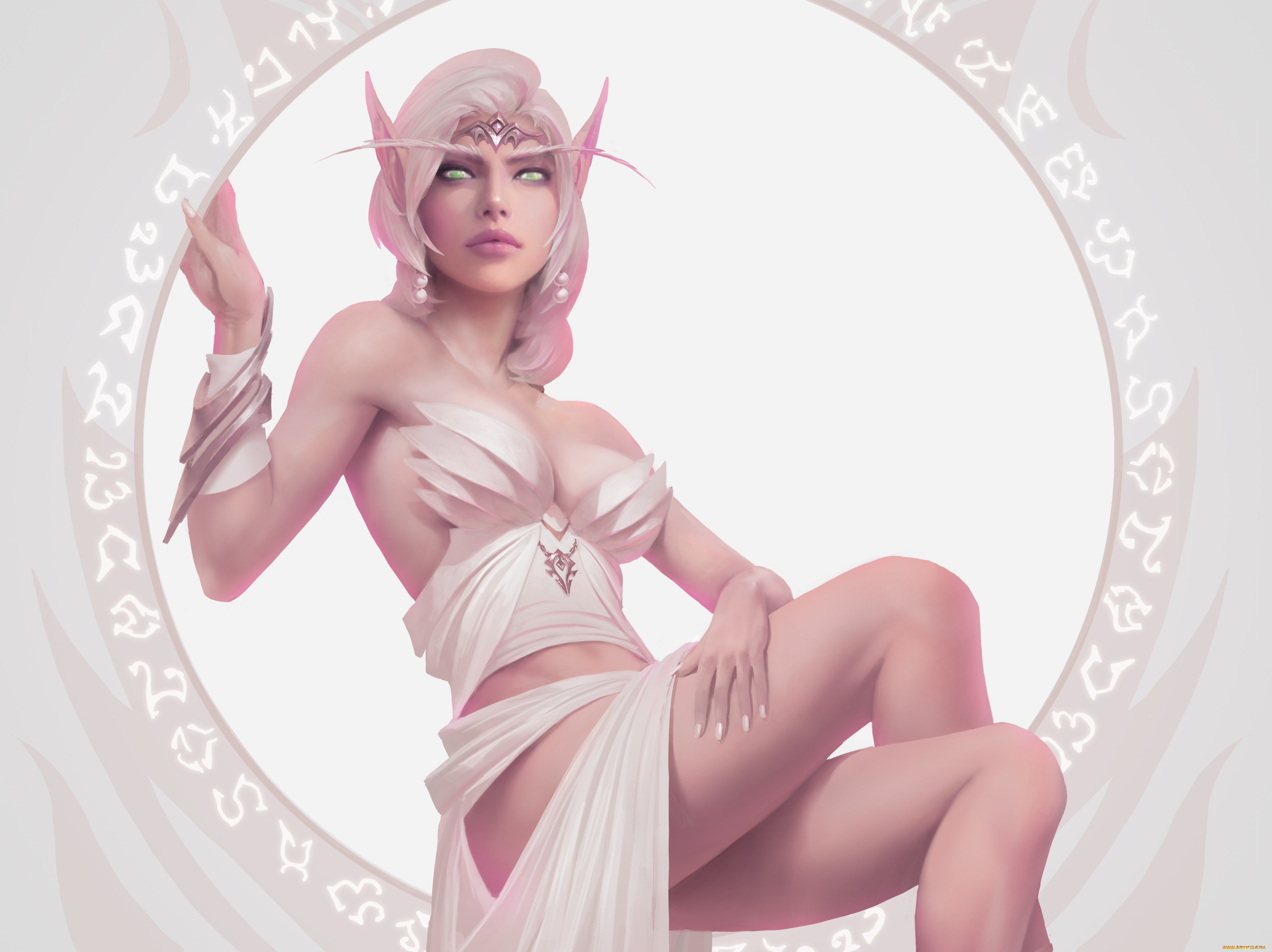 видео, игры, world, of, warcraft, эльфийка