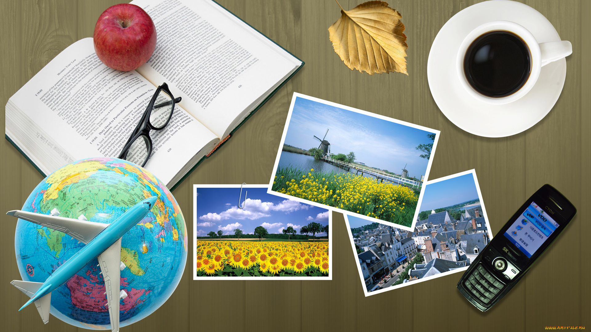 разное, компьютерный, дизайн, кофе, фотографии, телефон, книга, яблоко, самолет, очки