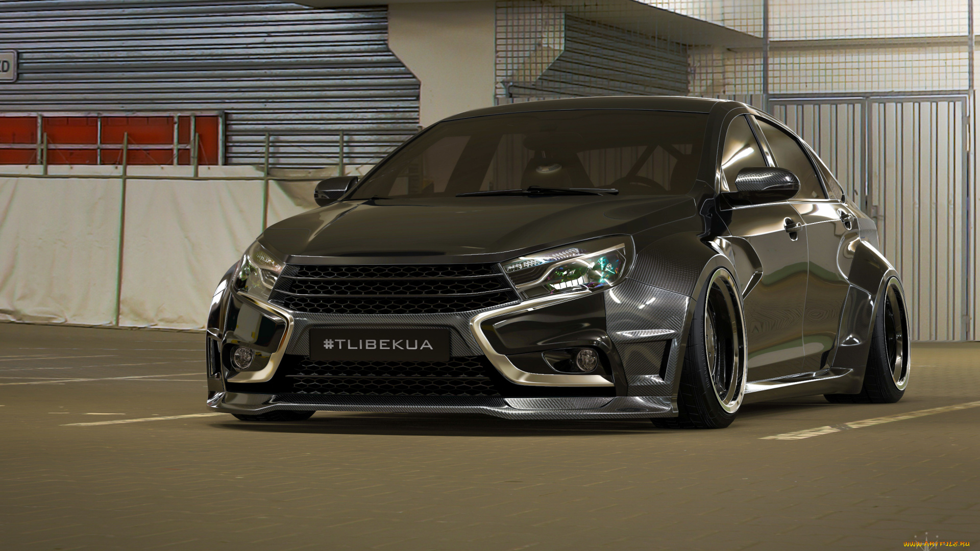 автомобили, 3д, lada