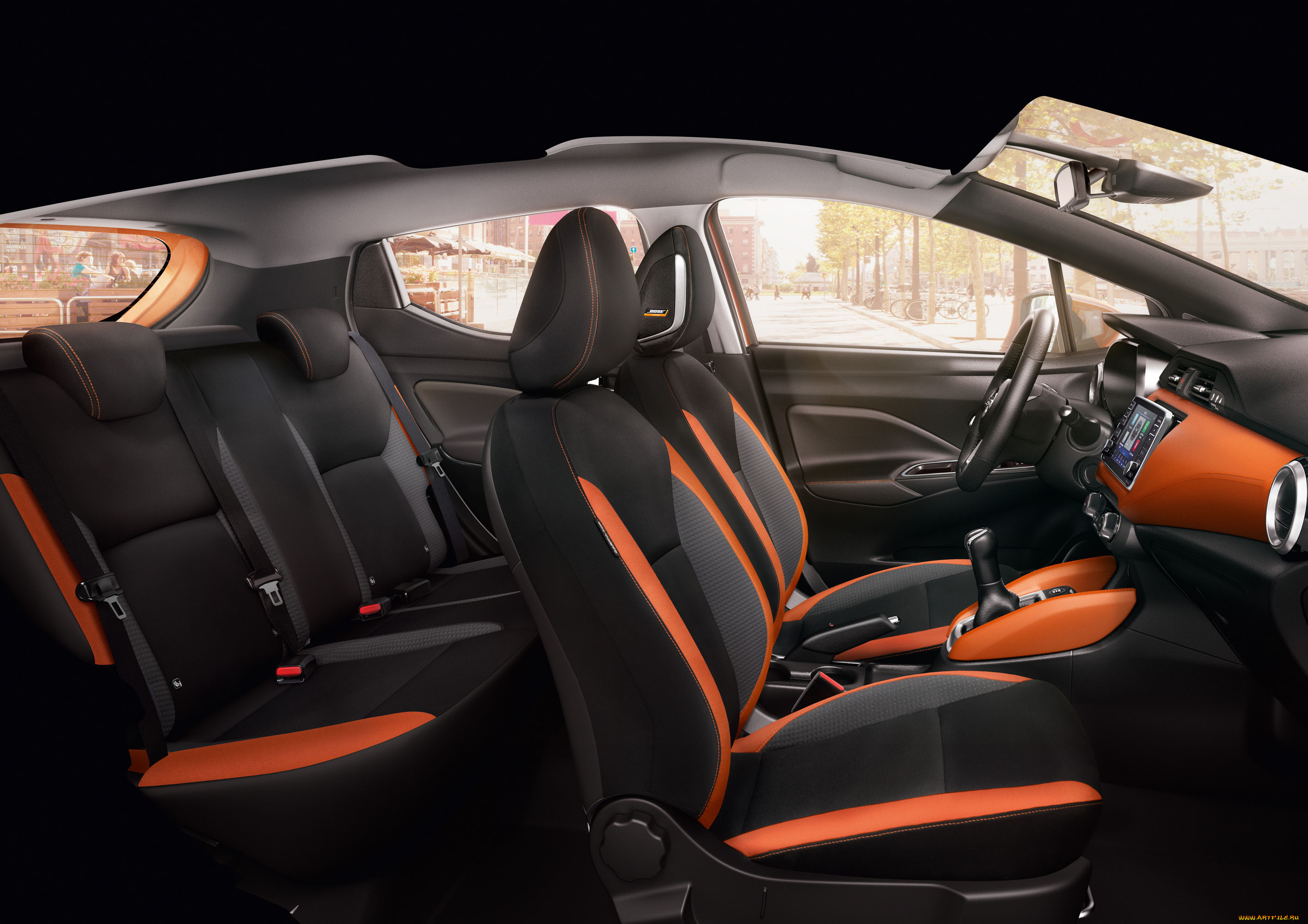 автомобили, интерьеры, сидение, 2021, nissan, micra, салон, в, разрезе, интерьер