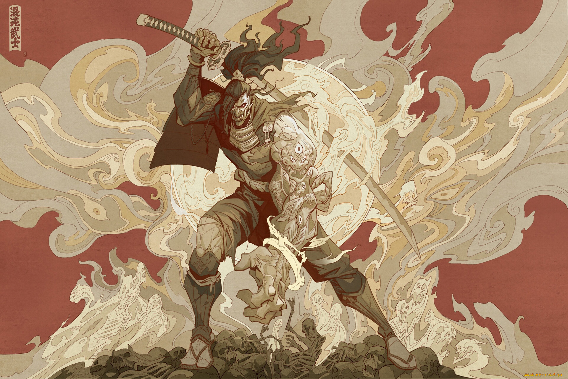 аниме, оружие, , техника, , технологии, воин, монстр, кости