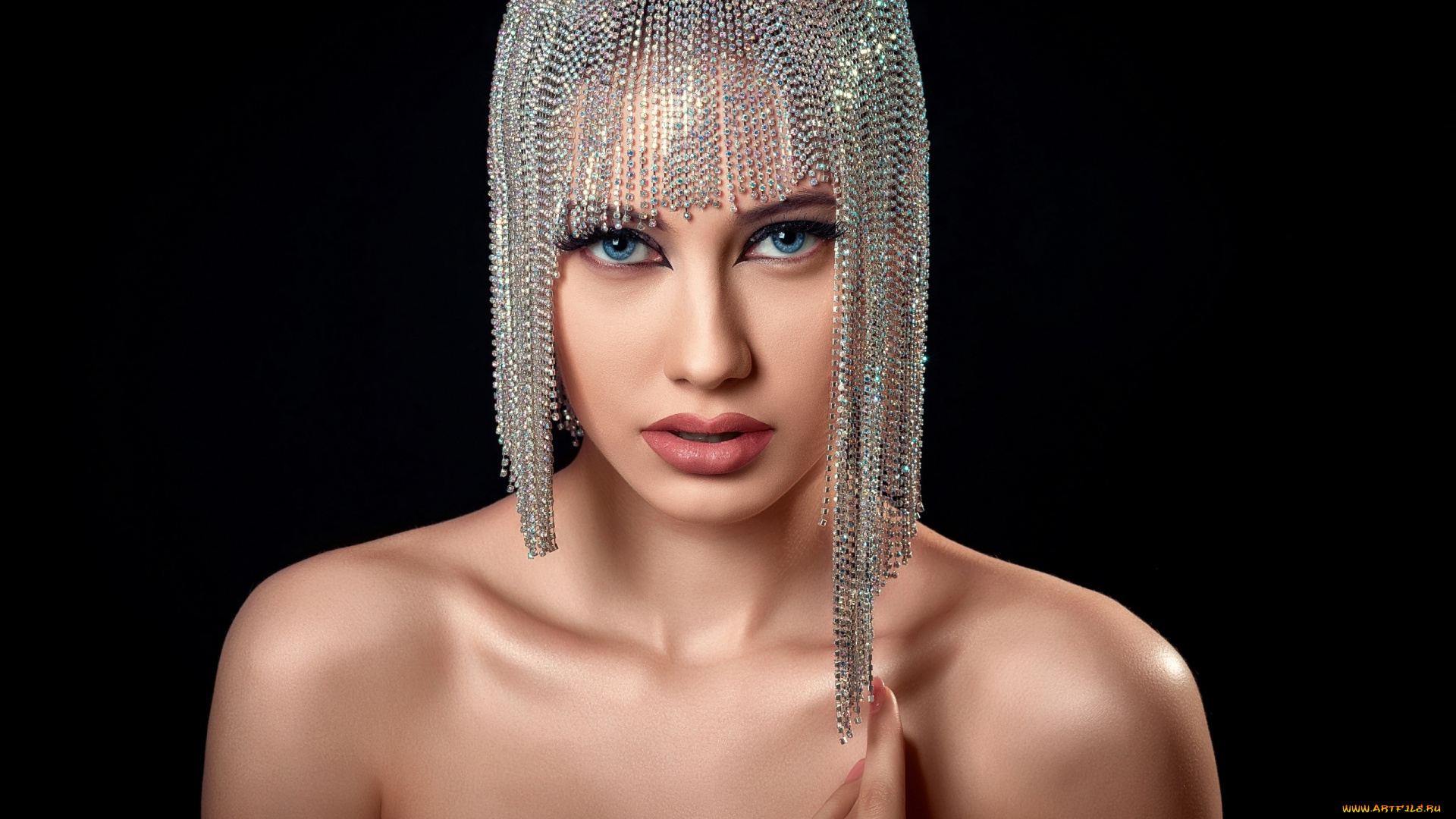 девушки, -, лица, , портреты, портрет